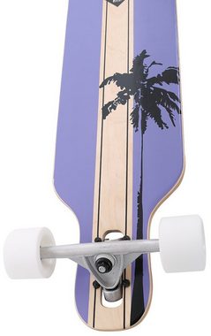 Rollercoaster Longboard »PALMS + STRIPES + FEATHERS THE ONE EDITION Drop Through Longboard«