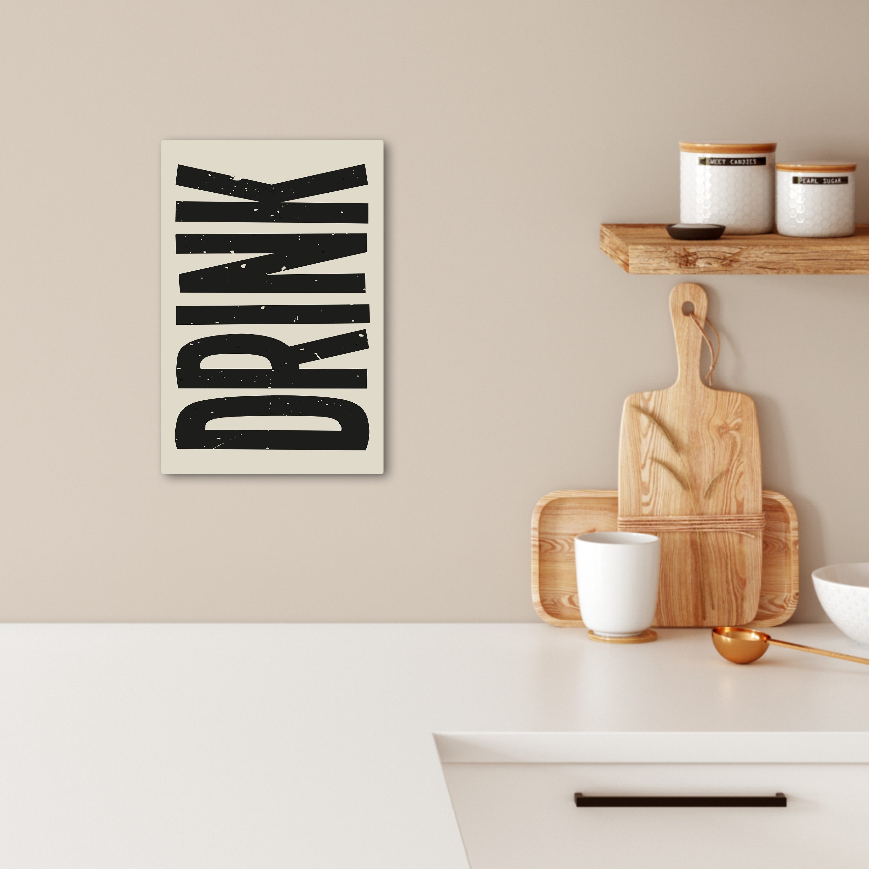 OneMillionCanvasses® Leinwandbild Vintage - Schwarz - günstig online kaufen