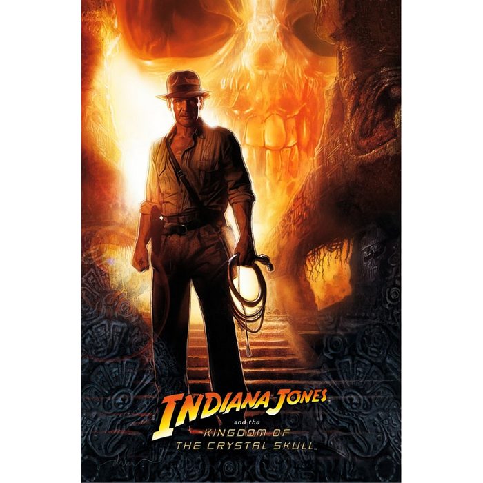 Close Up Poster Indiana Jones Poster Kingdom of th Crystal Skull 68 5 x 101 5 cm