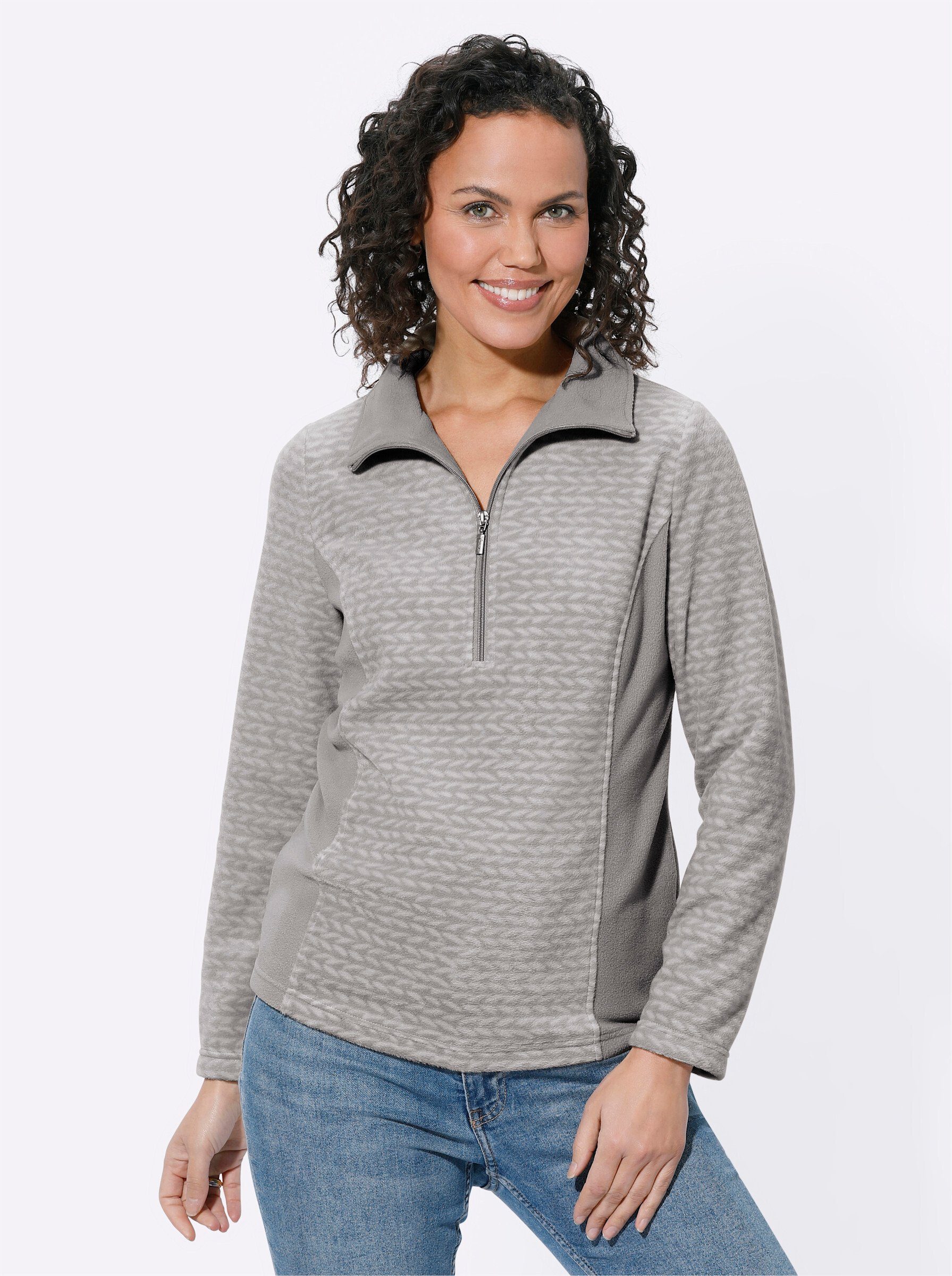 Fleeceshirt Fleece-Shirt Langarm