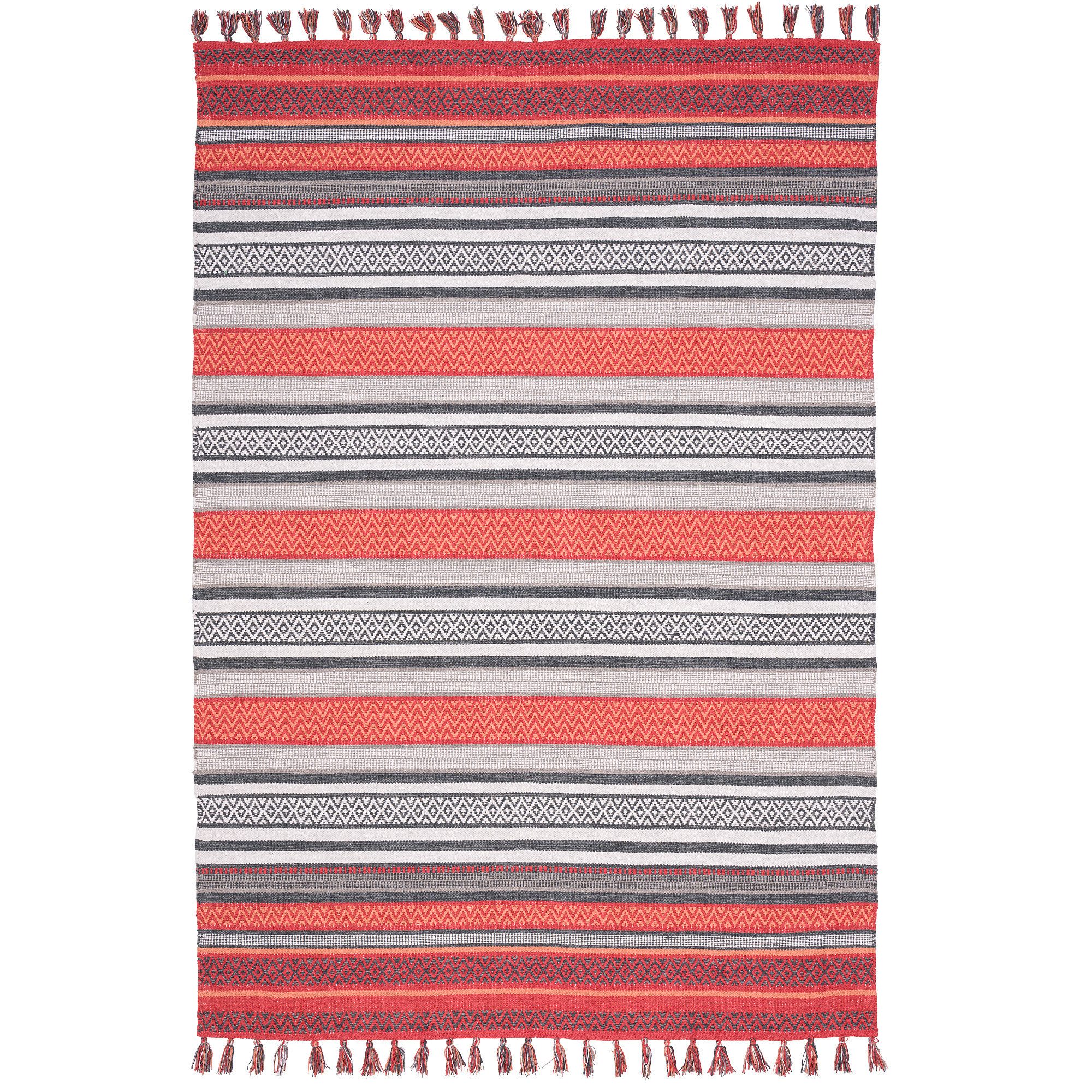 Pergamon Wollteppich Kelim Baumwolle Natur Teppich Grace, Rechteckig, Höhe: günstig online kaufen