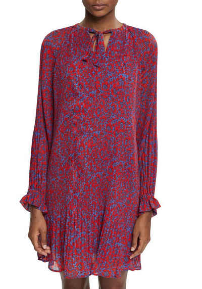 Esprit Collection Blusenkleid mit Bindeband am Tunika-Ausschnitt