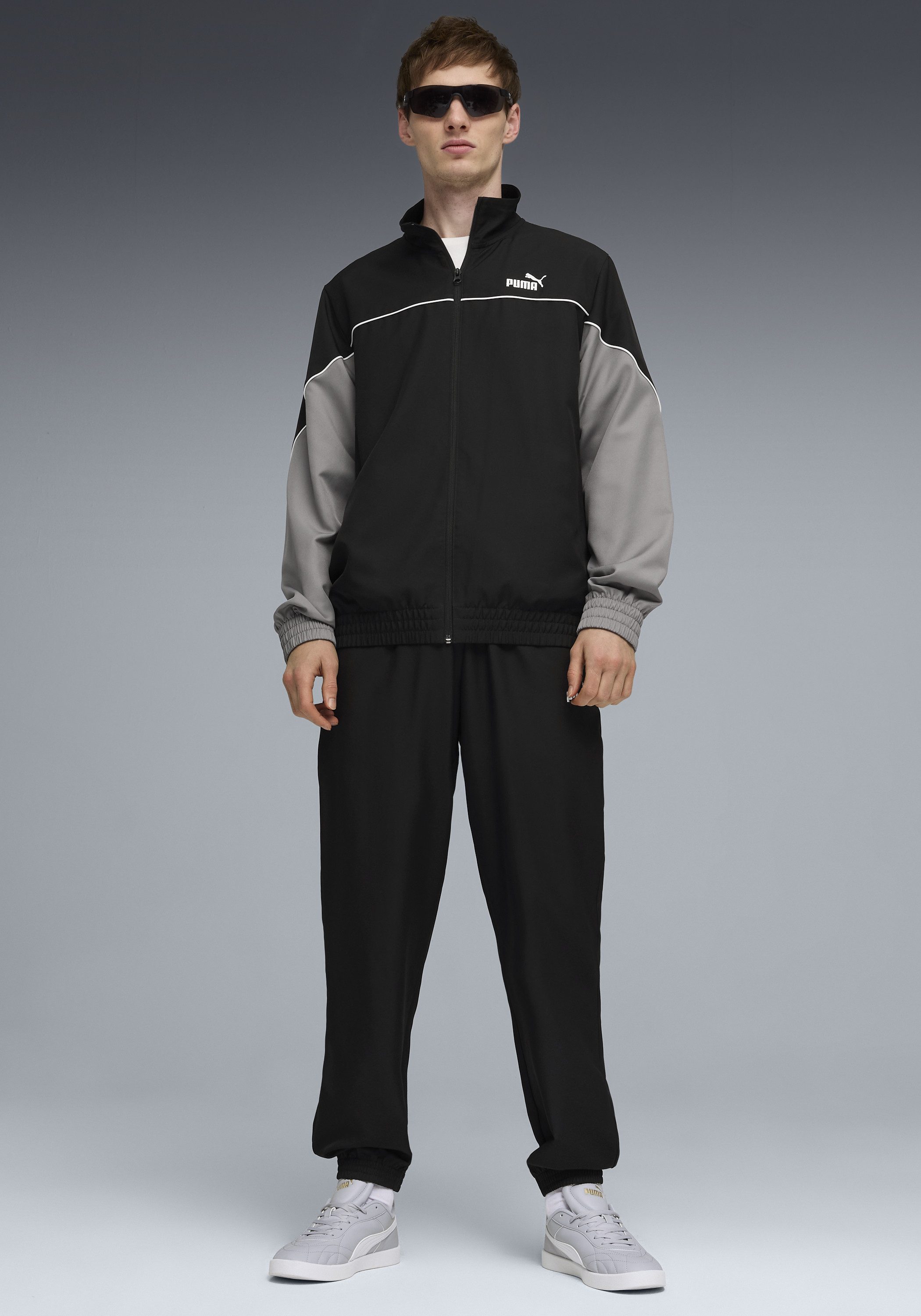 PUMA Jogginganzug WOVEN COLORBLOCK SUIT (2-tlg), sportlicher Stil, atmungsa günstig online kaufen