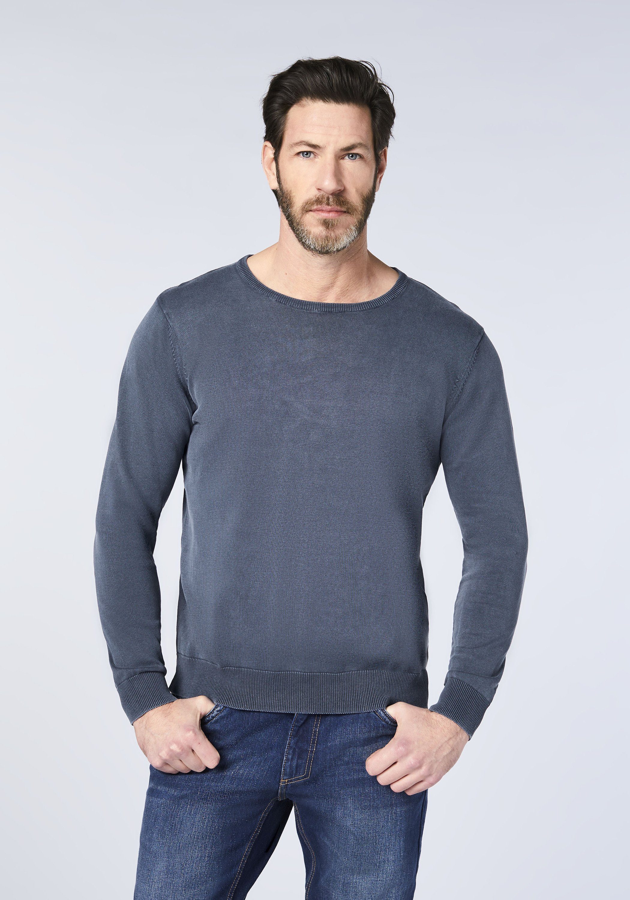 Herren Pullover Oklahoma Jeans Strickpullover Men, Knitted Sweater, Regular Fit (1-tlg)