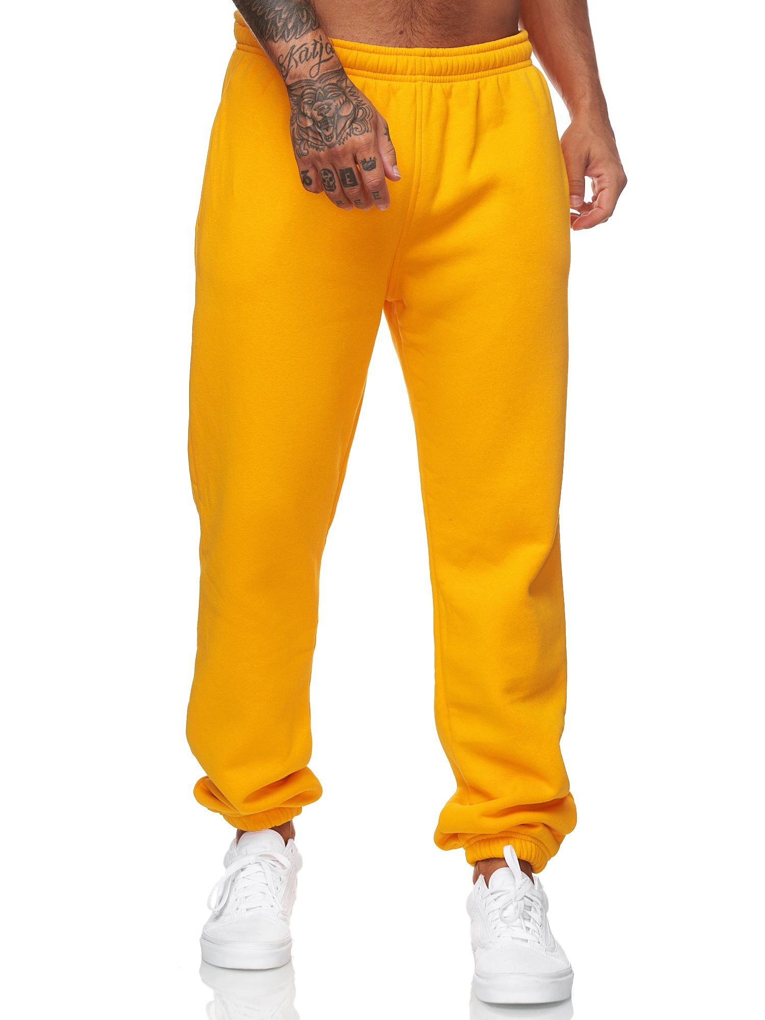 KO-13115 Jogginghose Freizeit Koburas Fitness Casual Orange Sweatpants, (Sporthose Trainingshose 1-tlg)