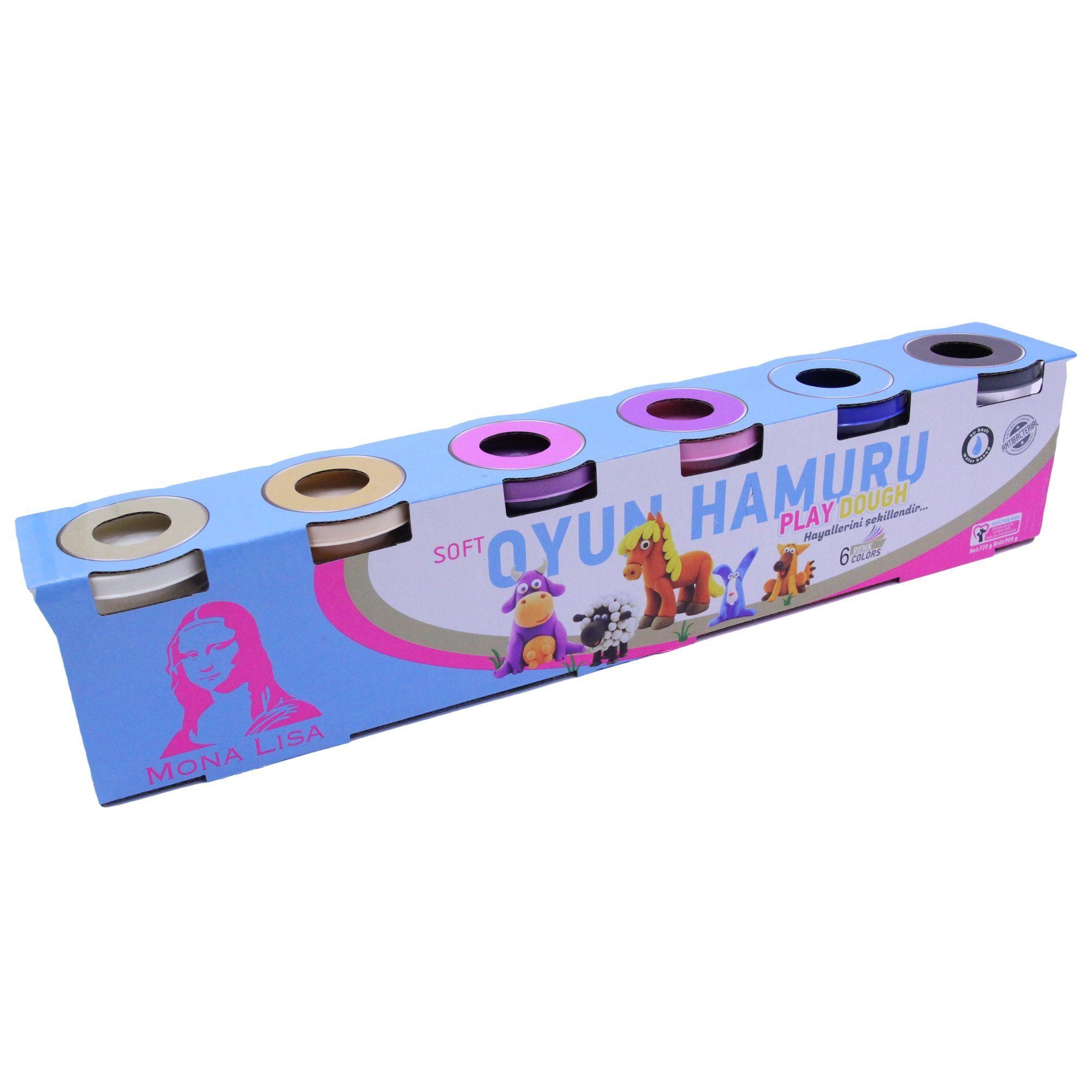Monalisa Kreativset Soft mit Spielknete Knete 6er-Pack Set