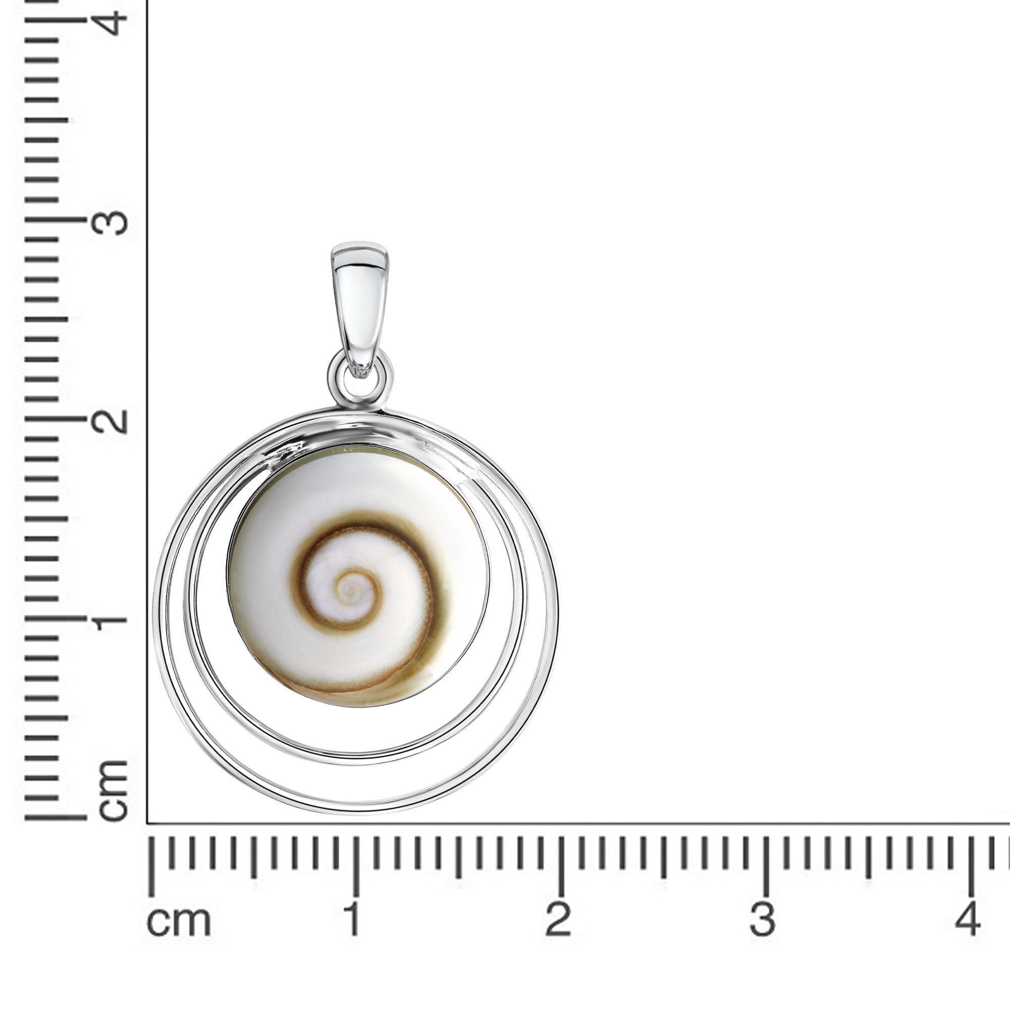 Vivance Kettenanhänger 925/- Silber rhodiniert mit Muschel weiß günstig online kaufen