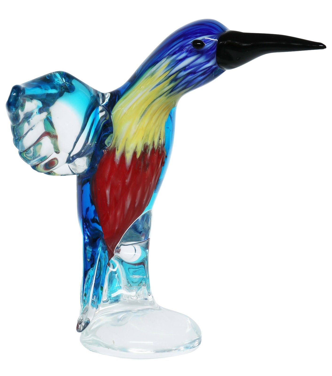 Aubaho Dekoobjekt Glasfigur Figur Skulptur Kolibri Vogel Glas Glasskulptur Murano Antik-
