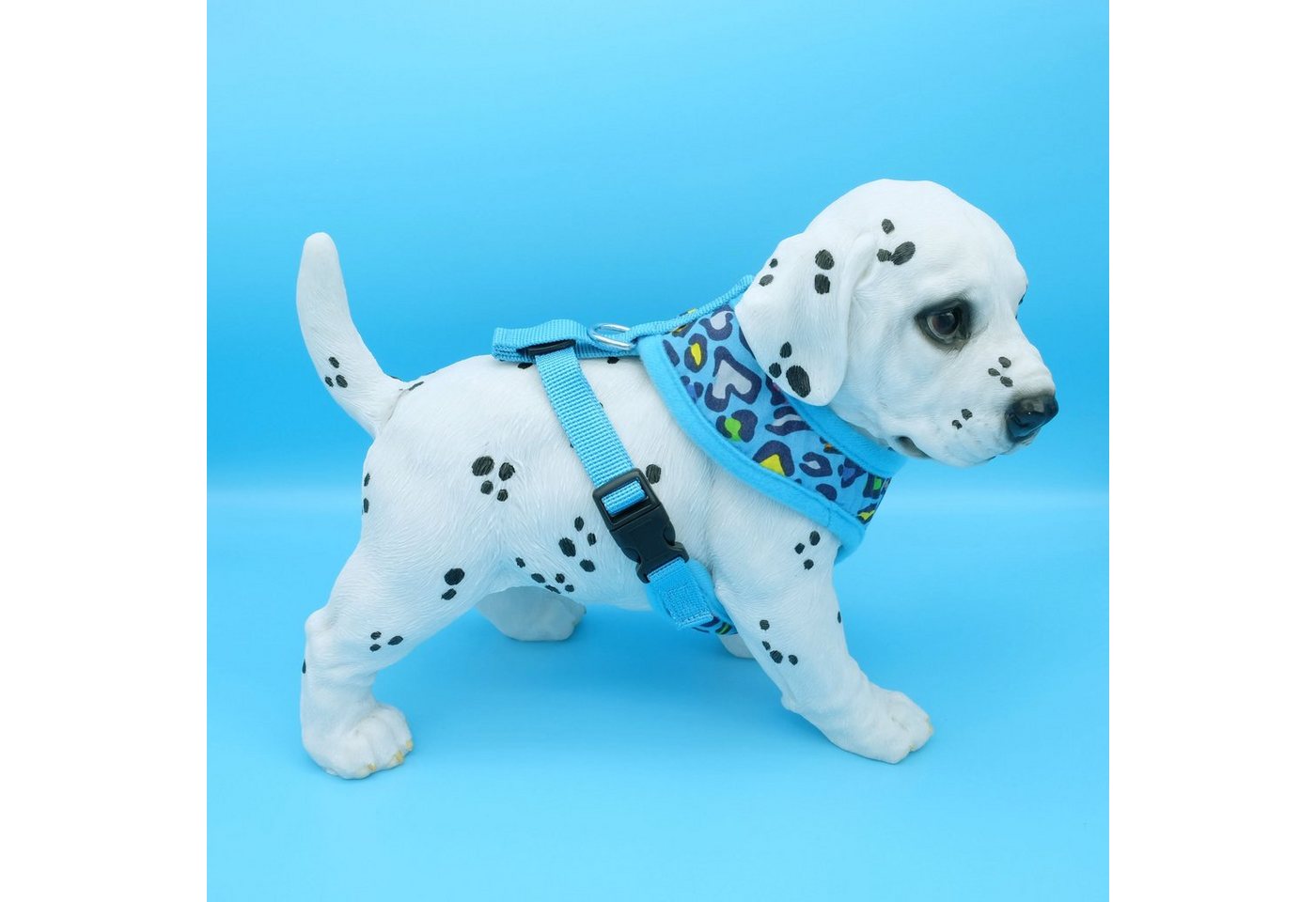 Thumbnail - Alvonja Hunde-Geschirr Hundegeschirr kleine, mittlere, große Hunde Welpen Leo blau XL, verstellbar, verschiedene Größen