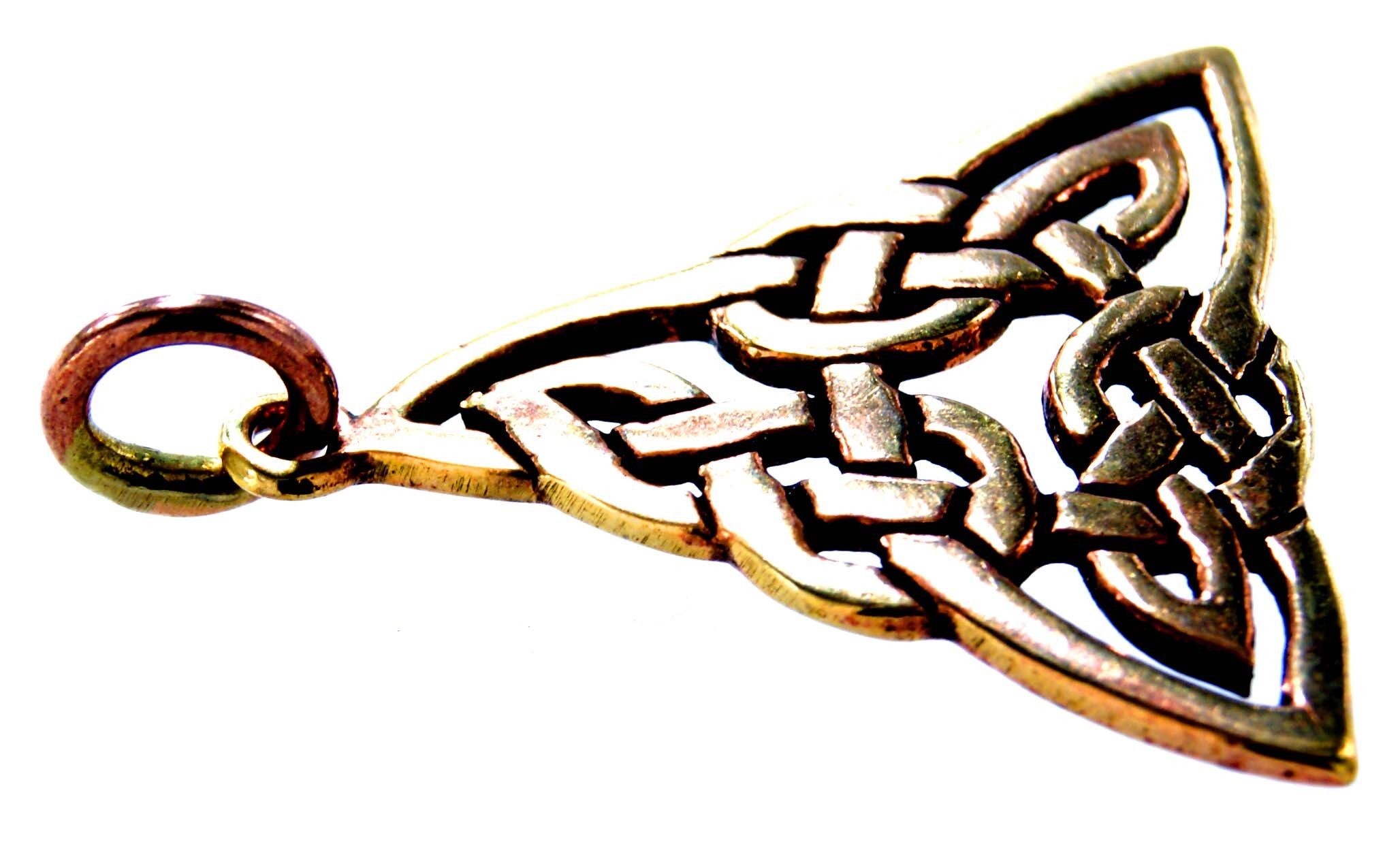 of Kiss Knoten Kelten keltischer Bronze Leather Keltenknoten Kettenanhänger Anhänger Kette