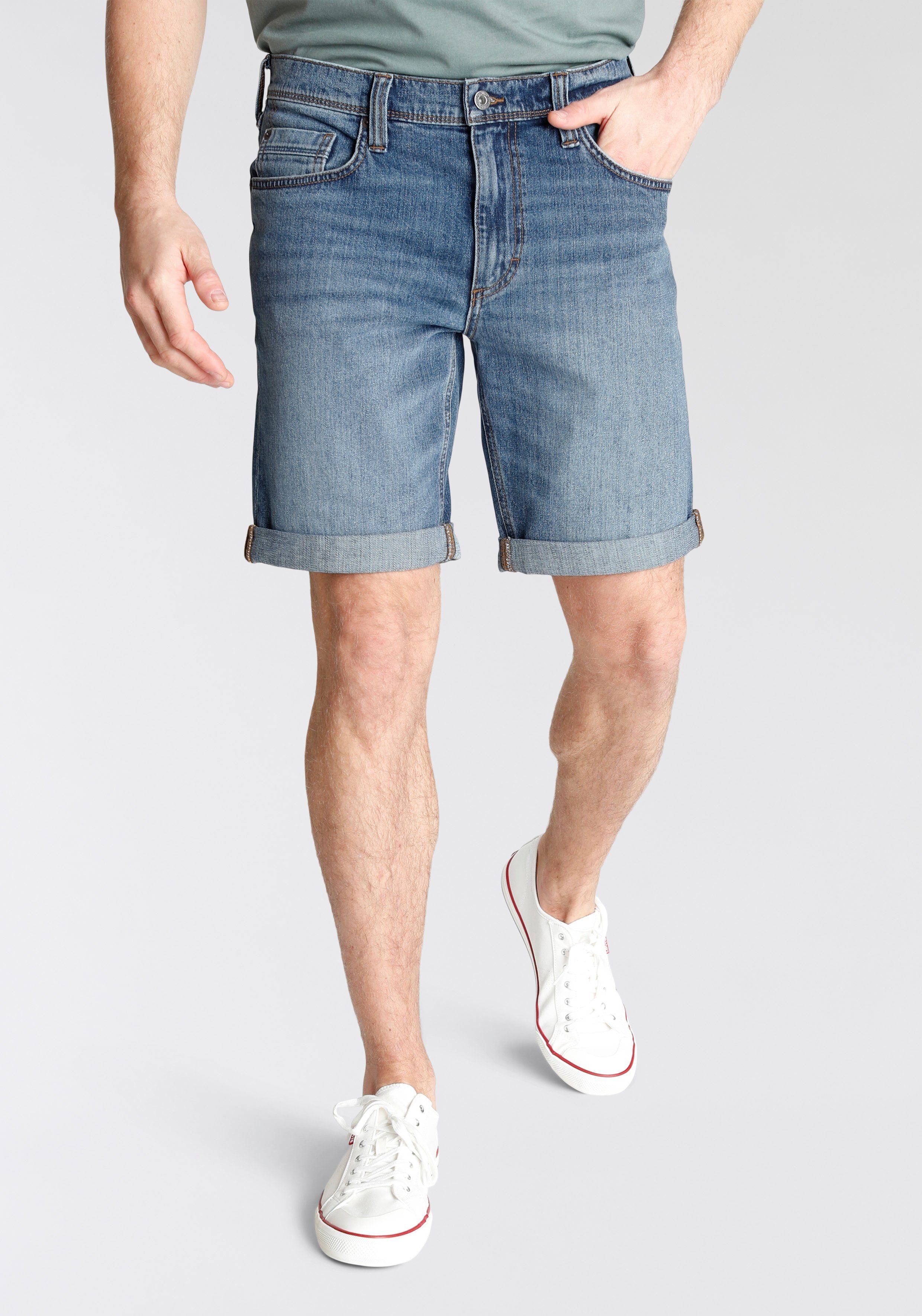 MUSTANG Jeansshorts Washington krempelbar, mit leichter Waschung | Jeansshorts