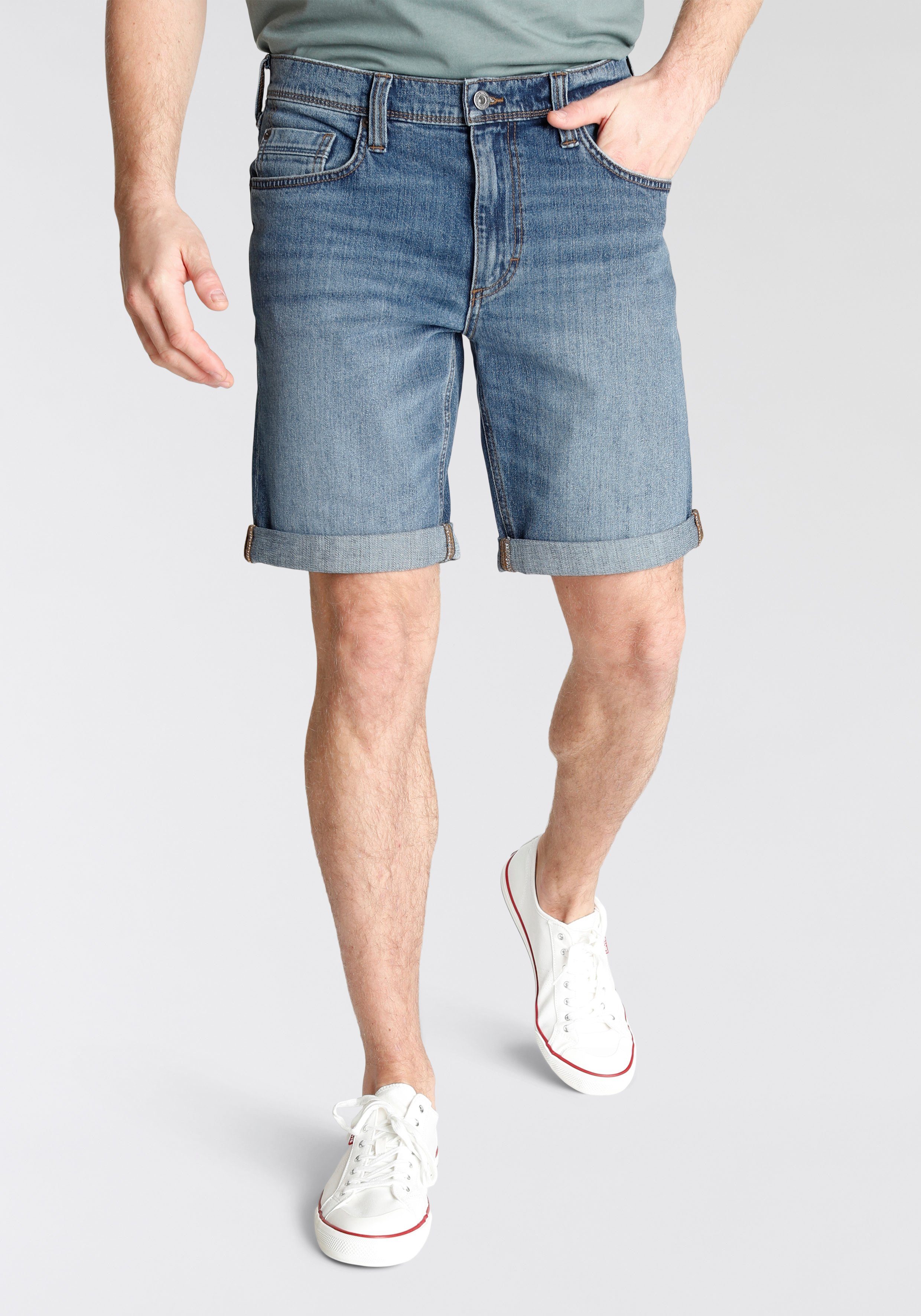 MUSTANG Jeansshorts Washington Sommerhose krempelbar, mit leichter Waschung günstig online kaufen