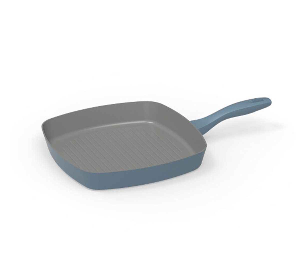 Michelino Grillpfanne Alythia 28 cm, Induktionsgeeignet & Anihaftbeschichtet Blau, Aluminium (1-tlg), Induktionsgeeignet. 28 x 28 cm