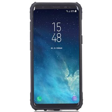 FITSU Handyhülle Outdoor Hülle für Samsung Galaxy S8 Schwarz, Robuste Handyhülle Outdoor Case stabile Schutzhülle mit Eckenschutz