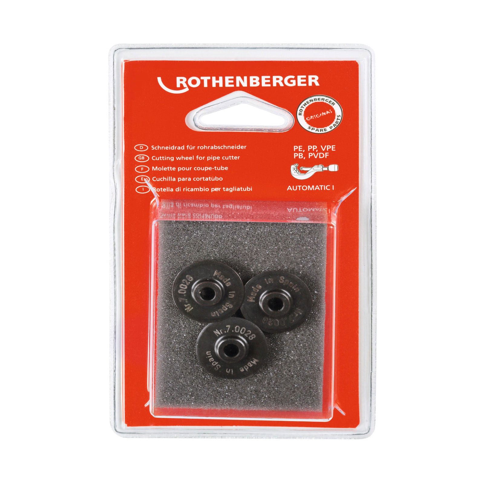 Rothenberger Sanitär-Installationsset ROTHENBERGER Schneidrad für TC 67 PL, 1St. - 70028