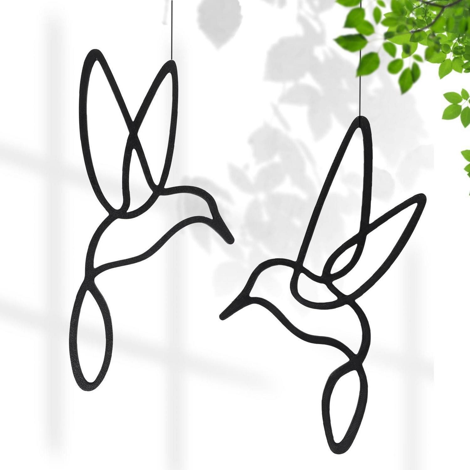 LuxusKollektion Fensterdekoration Hängende Vogel-Fensterdeko Zeitlos Modern