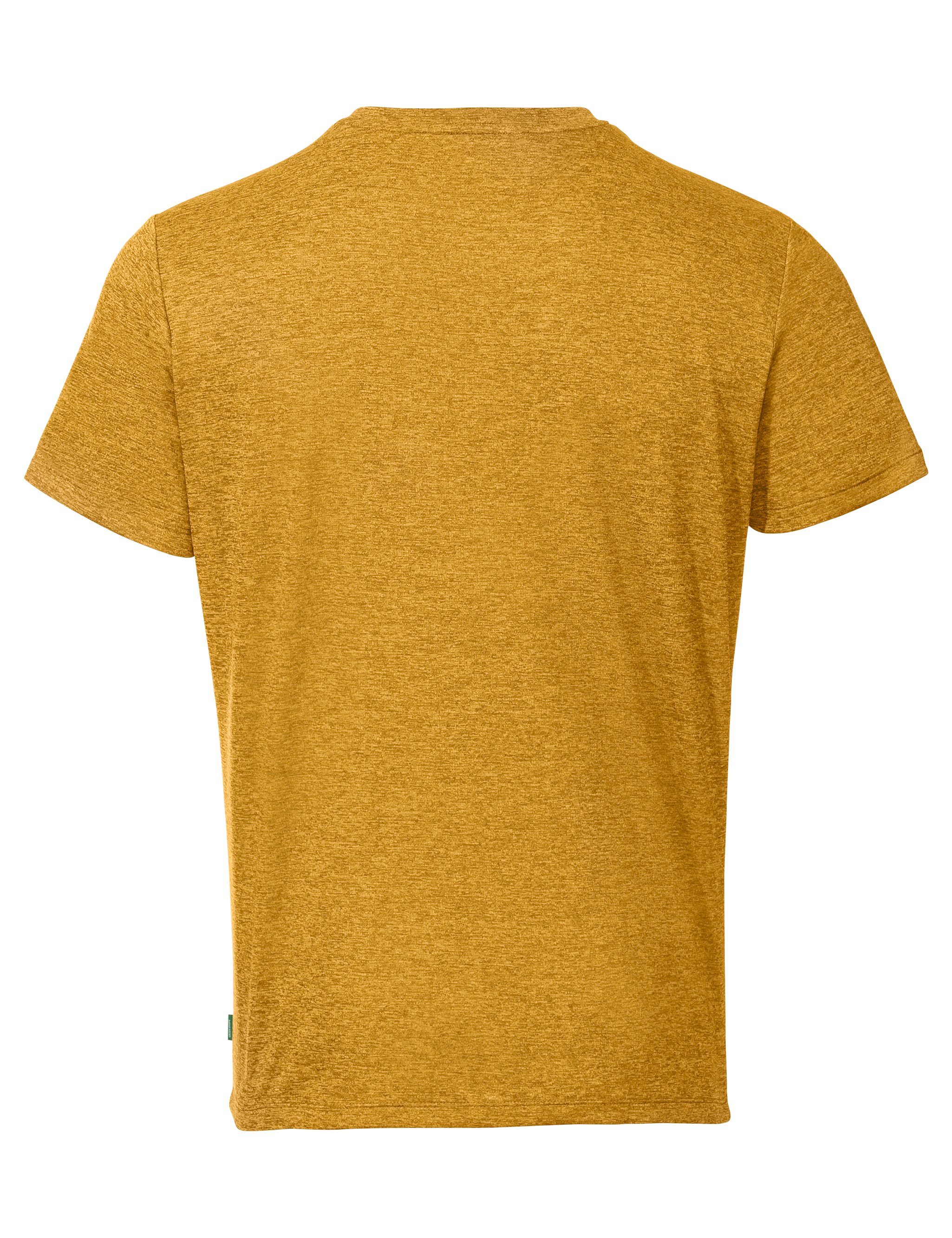 VAUDE T-Shirt Men's Essential Grüner Knopf T-Shirt yellow (1-tlg) burnt