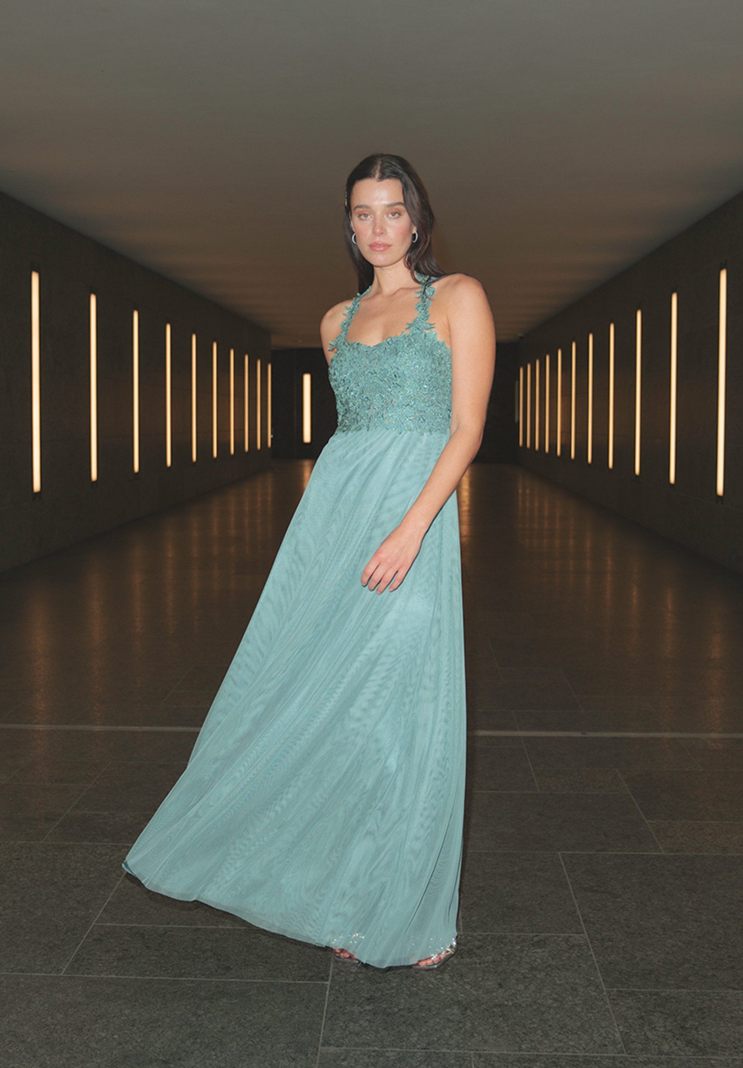 Vera Mont Abendkleid Damen mit Spitze Rückenfrei