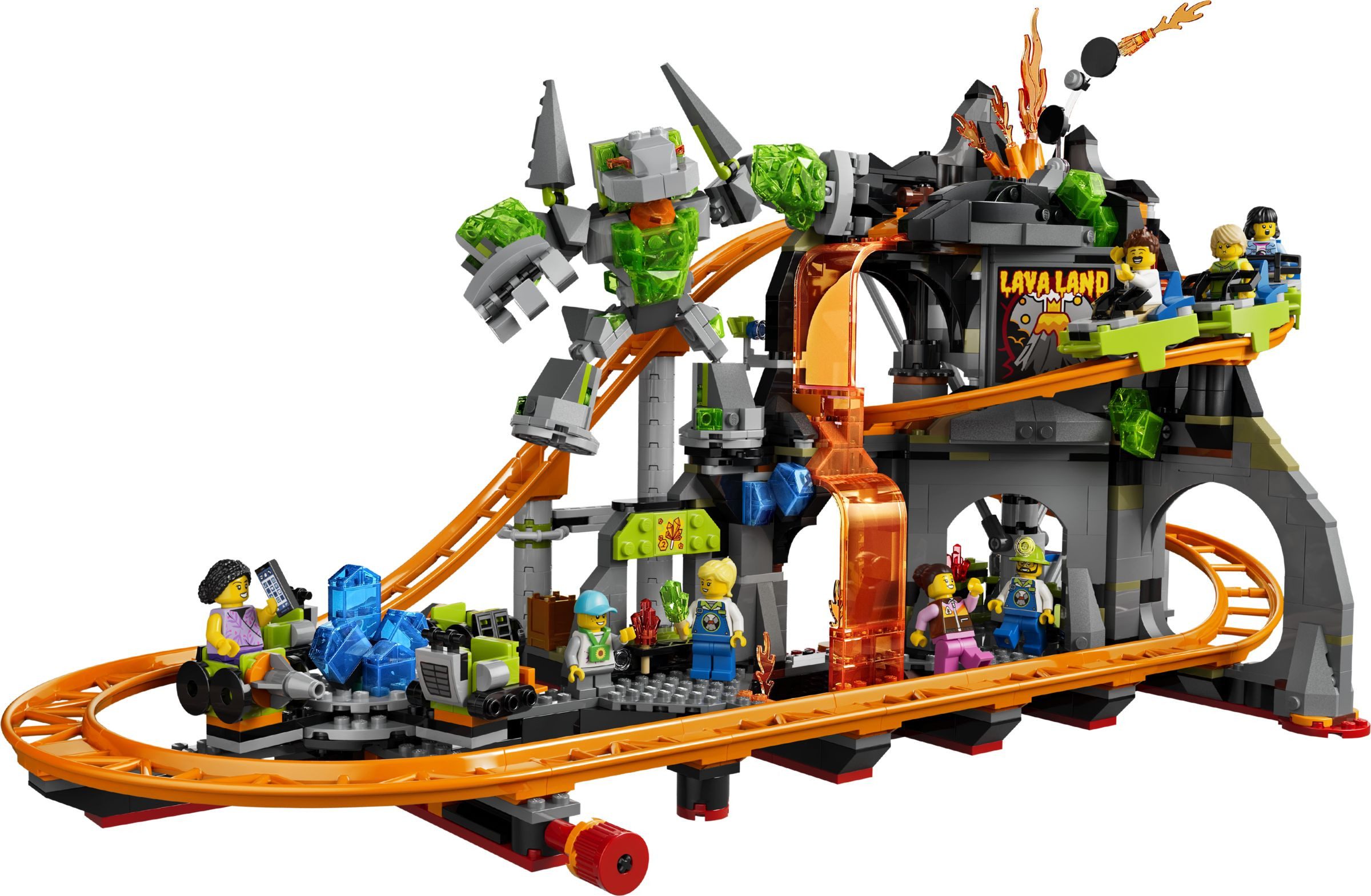 LEGO® City 60501 Lava Land-Achterbahnpark Konstruktionsspielsteine