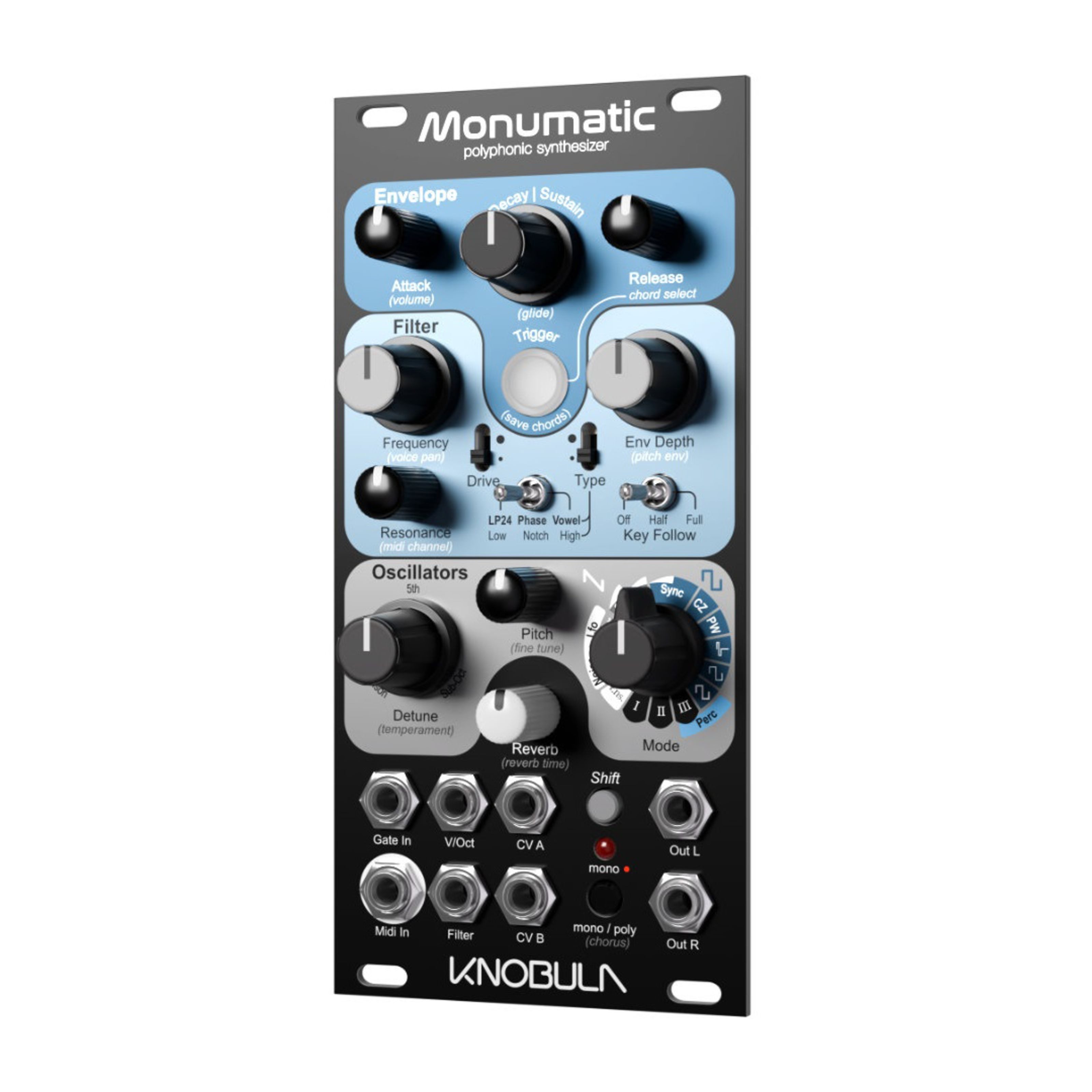 Knobula Synthesizer (Modular Synthesizer, Synth Voice-Module), Monumatic - Synth Modul
