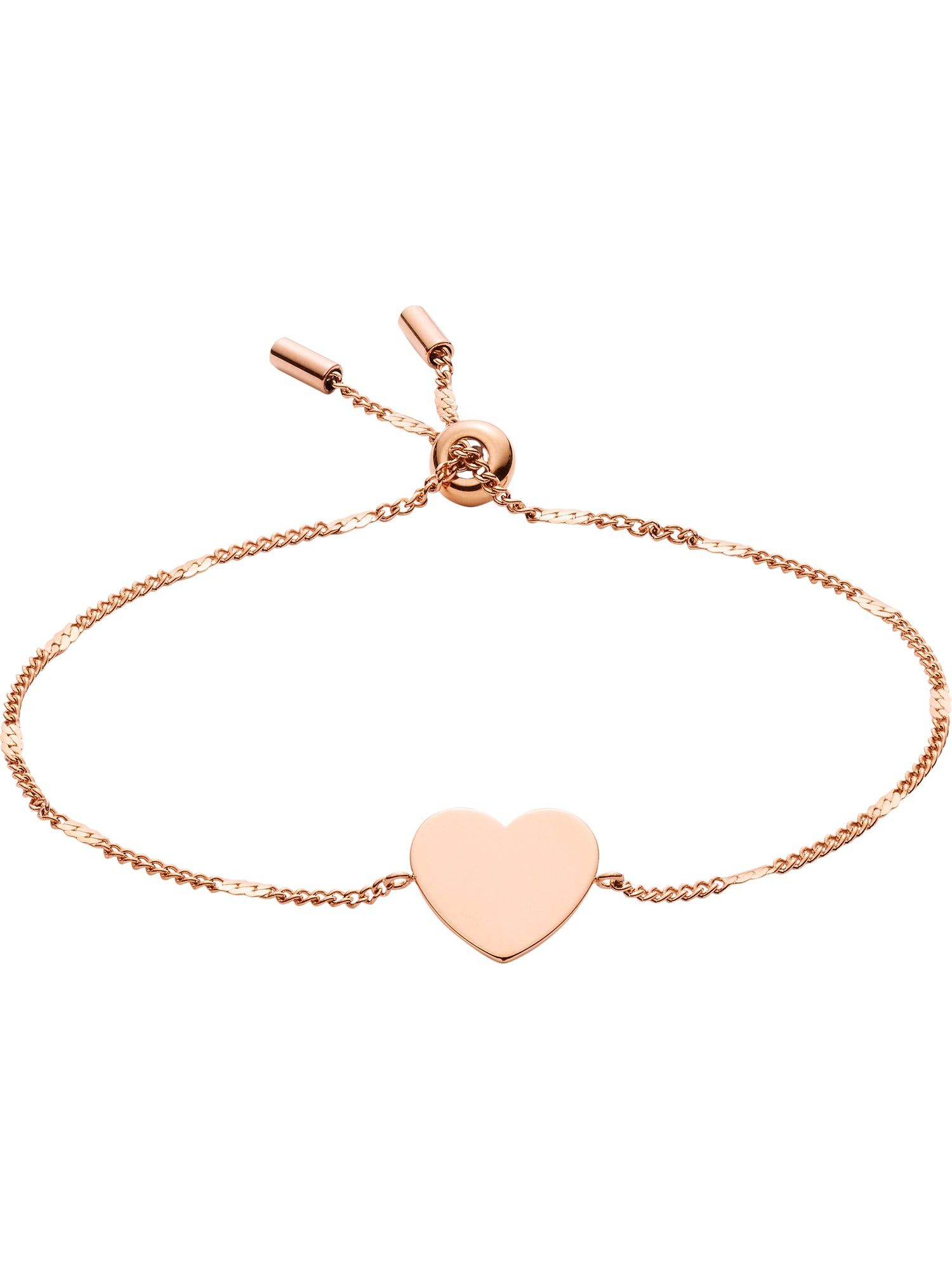 Armband Fossil Damen-Armband Edelstahl Herz