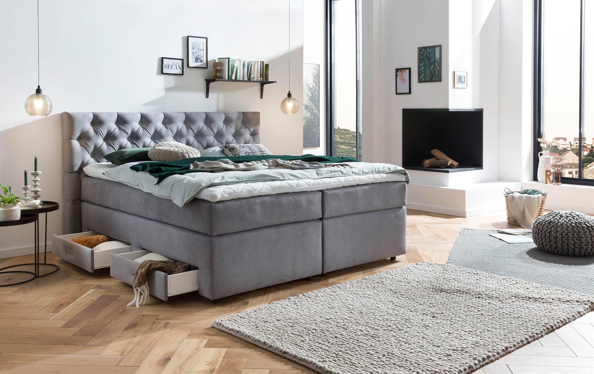 Belanoti Boxspringbett Lara (Boxspringbett 180x200 mit günstig online kaufen