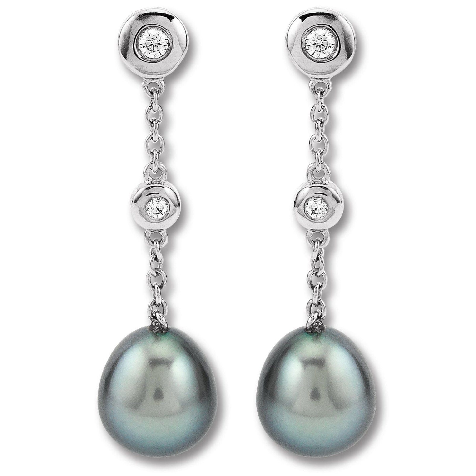 Zirkonia gefertigt Schmuck, ONE ELEMENT aus Ohrhänger Ohrringe Silber, 925 925 Damen aus Silber Liebe Mit Ohrhänger Paar Silber