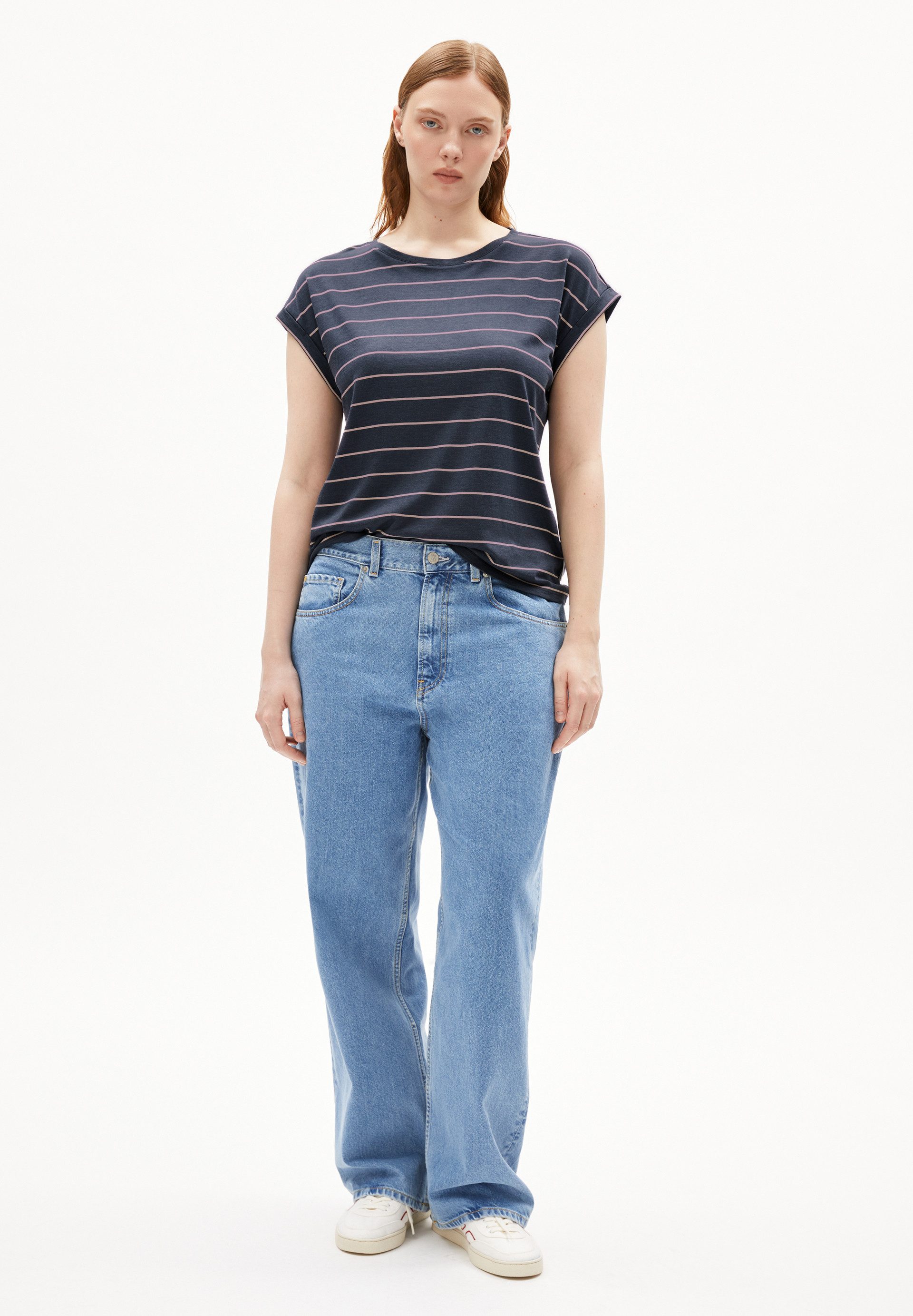 Armedangels T-Shirt JILAANA FINE STRIPES (Loose günstig online kaufen