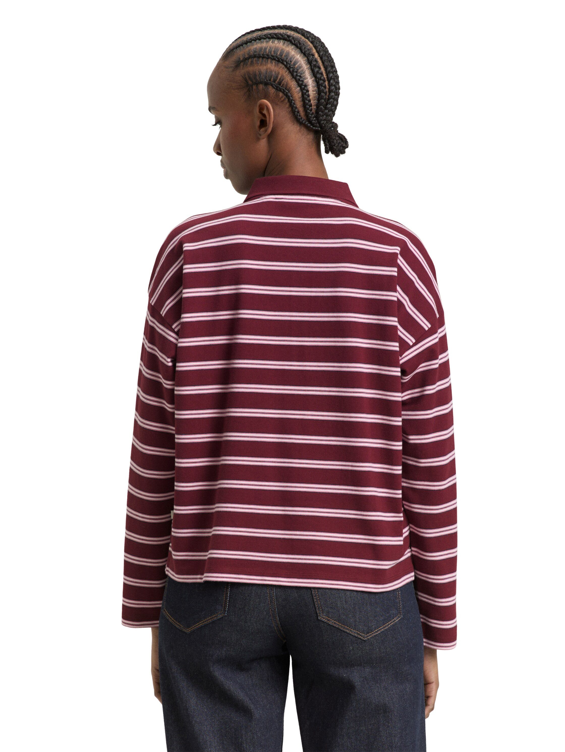 TOM TAILOR Denim Langarmshirt mit Streifen Muster günstig online kaufen