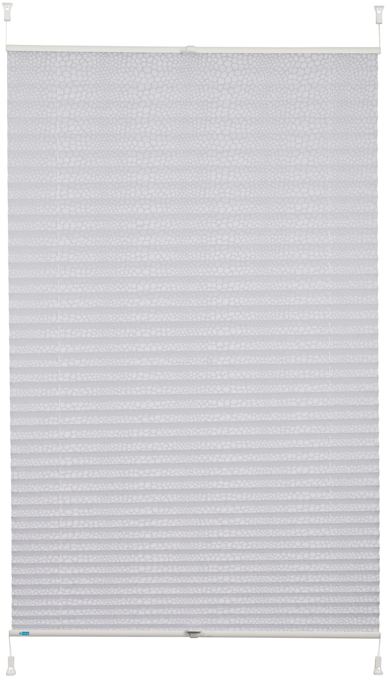 K-HOME Plissee Klemmfix Pisa, Lichtschutz, ohne Bohren, verspannt, Klemmfix günstig online kaufen