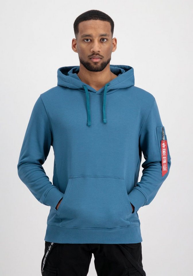 Alpha Industries Hoodie Alpha Industries Herren Kapuzenpullover R Print  Hoody, Alpha Industries Gummidruck auf dem Rücken