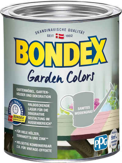 Bondex Wetterschutzfarbe GARDEN COLORS, Behagliches Grün, 0,75 Liter Inhalt