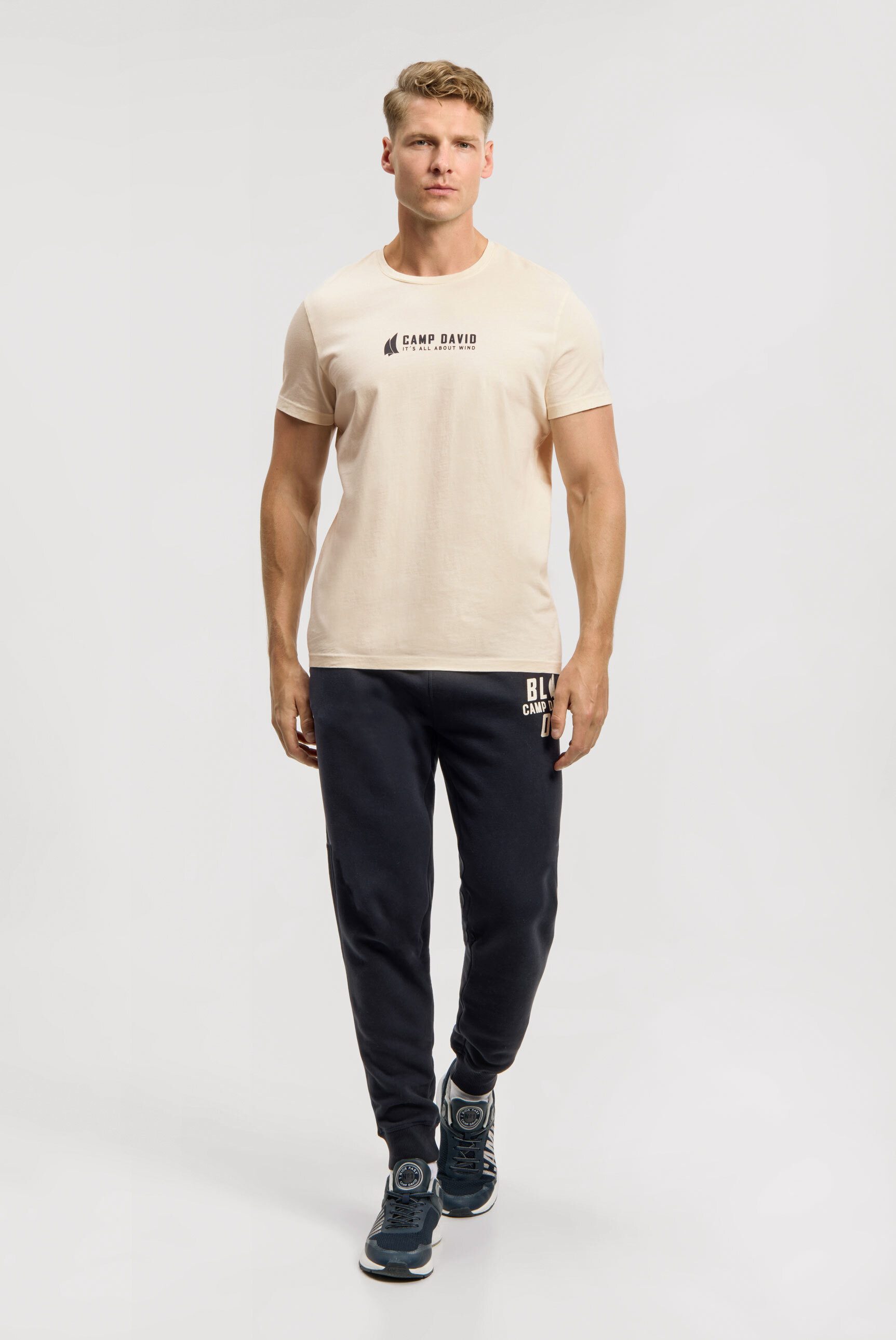 CAMP DAVID Sporthose mit Elastikbund und Kordel
