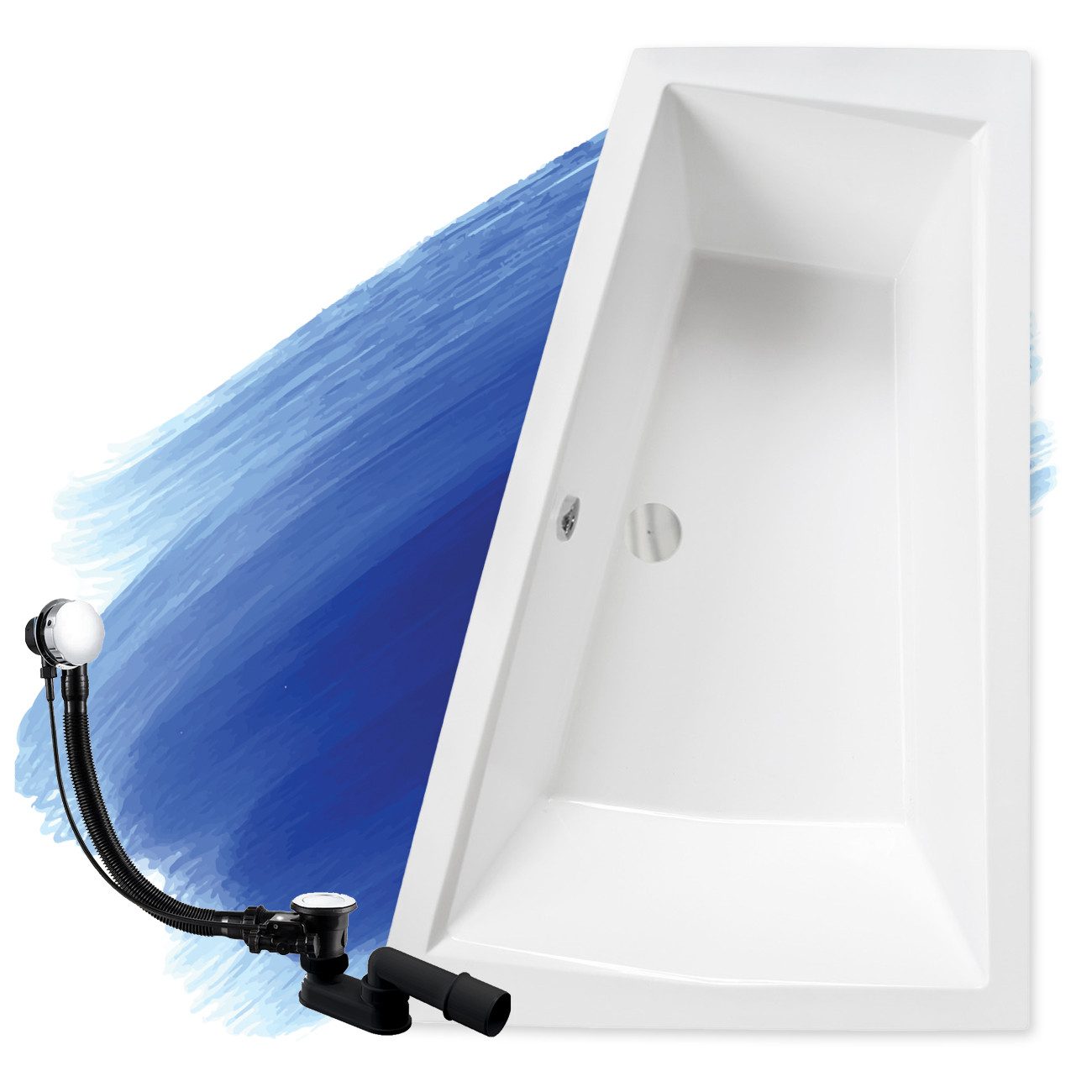 KOLMAN Badewanne Eckbadewanne Intima 180x125, (Links/Rechts), günstig online kaufen