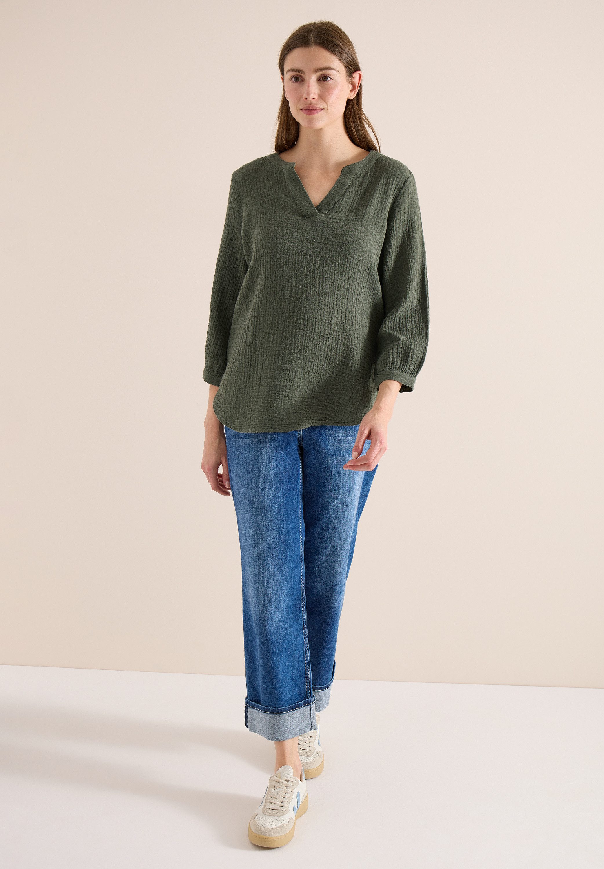 CECIL Klassische Bluse mit 3/4 Ärmeln