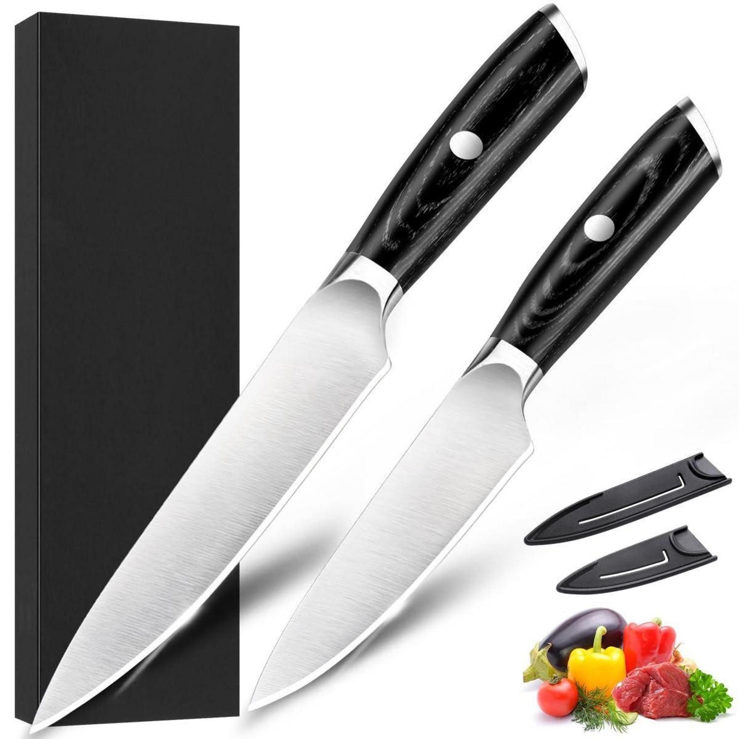 LuxusKollektion Gemüsemesser Messerset 2-tlg Koch/Schälmesser Edelstahl