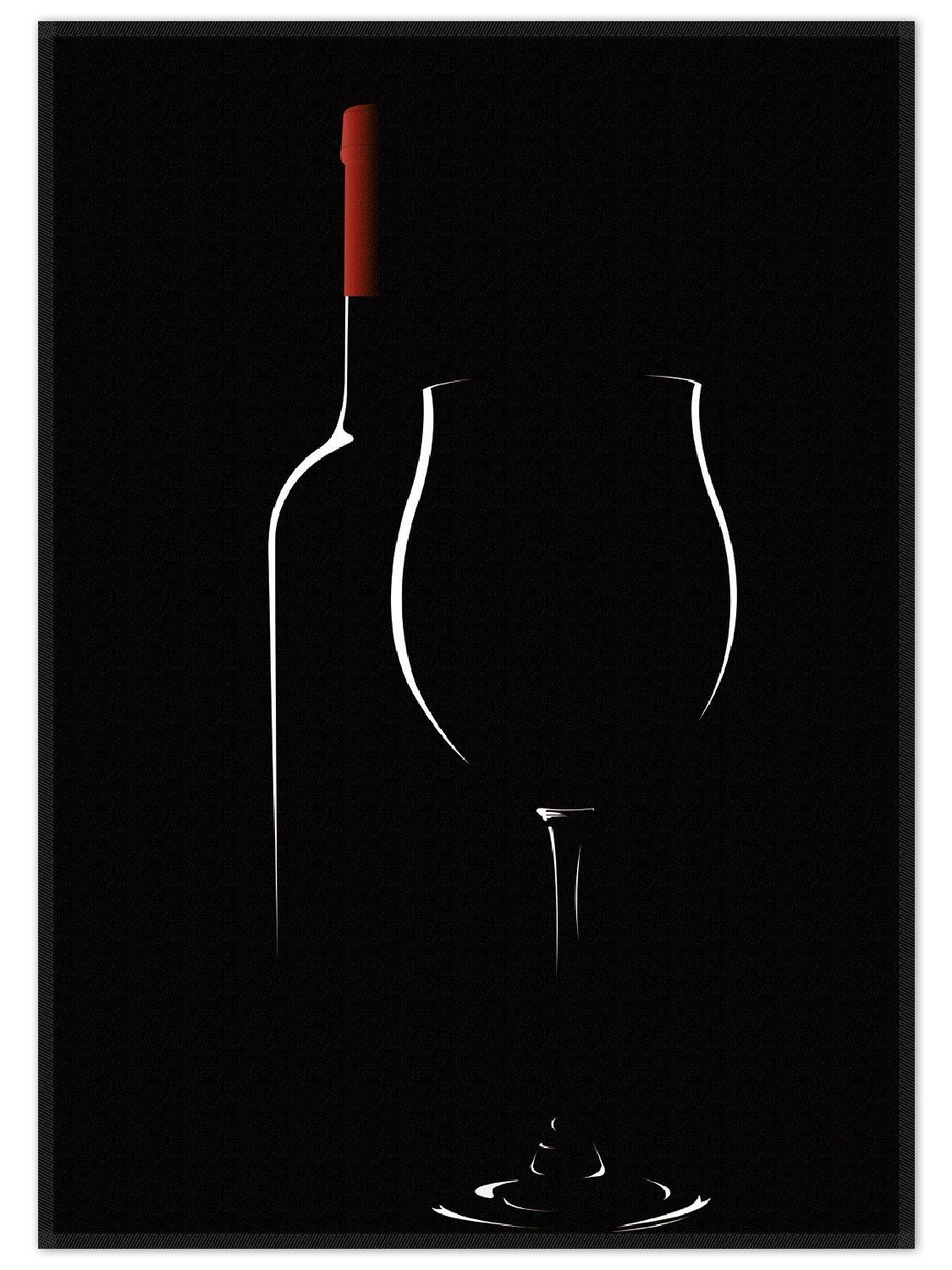 Teppich Rotwein bei Nacht