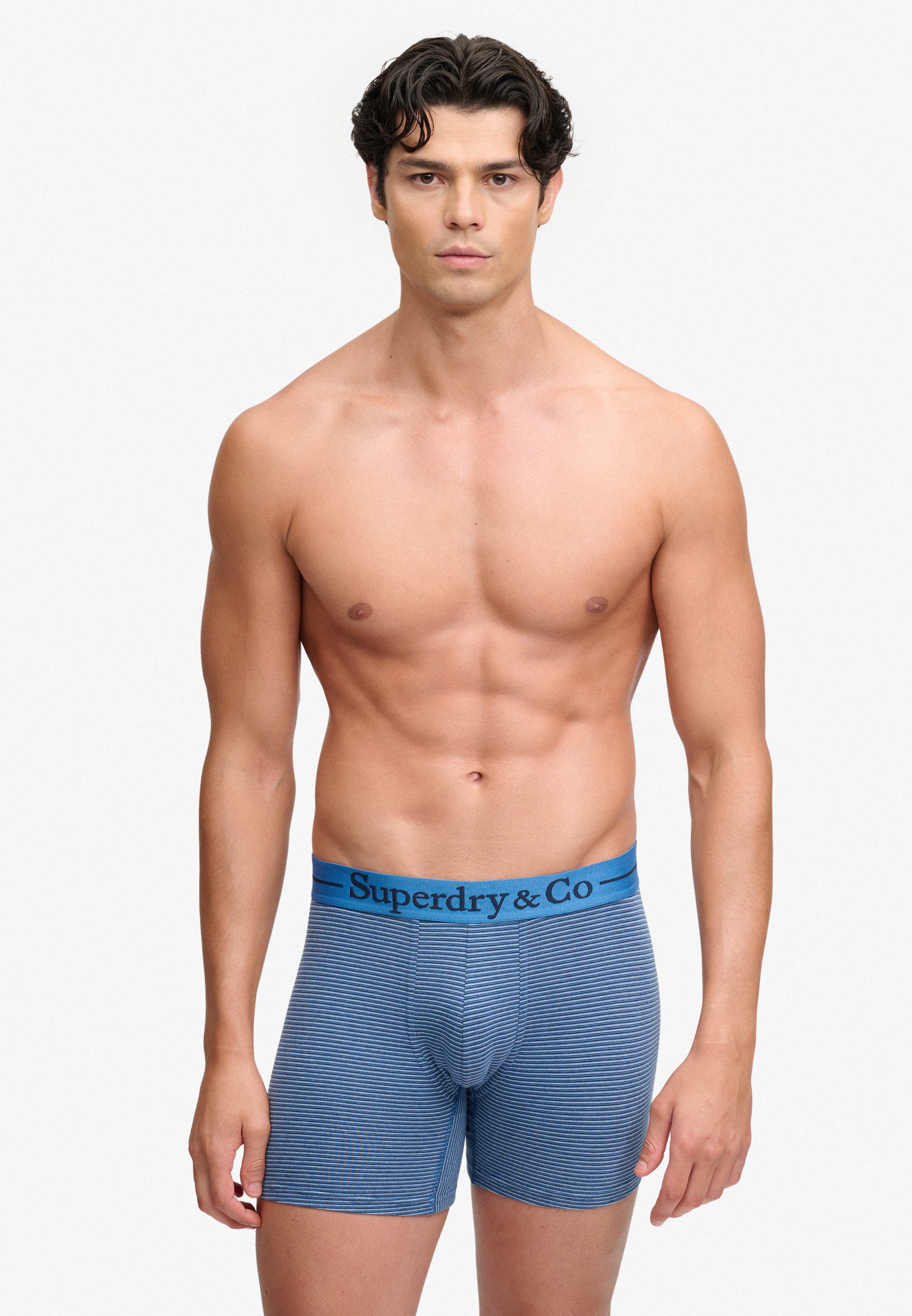 Superdry Boxershorts SDRY & CO TRUNK TRIPLE PACK (Packung, 3-St) Baumwollmischung, slim fit