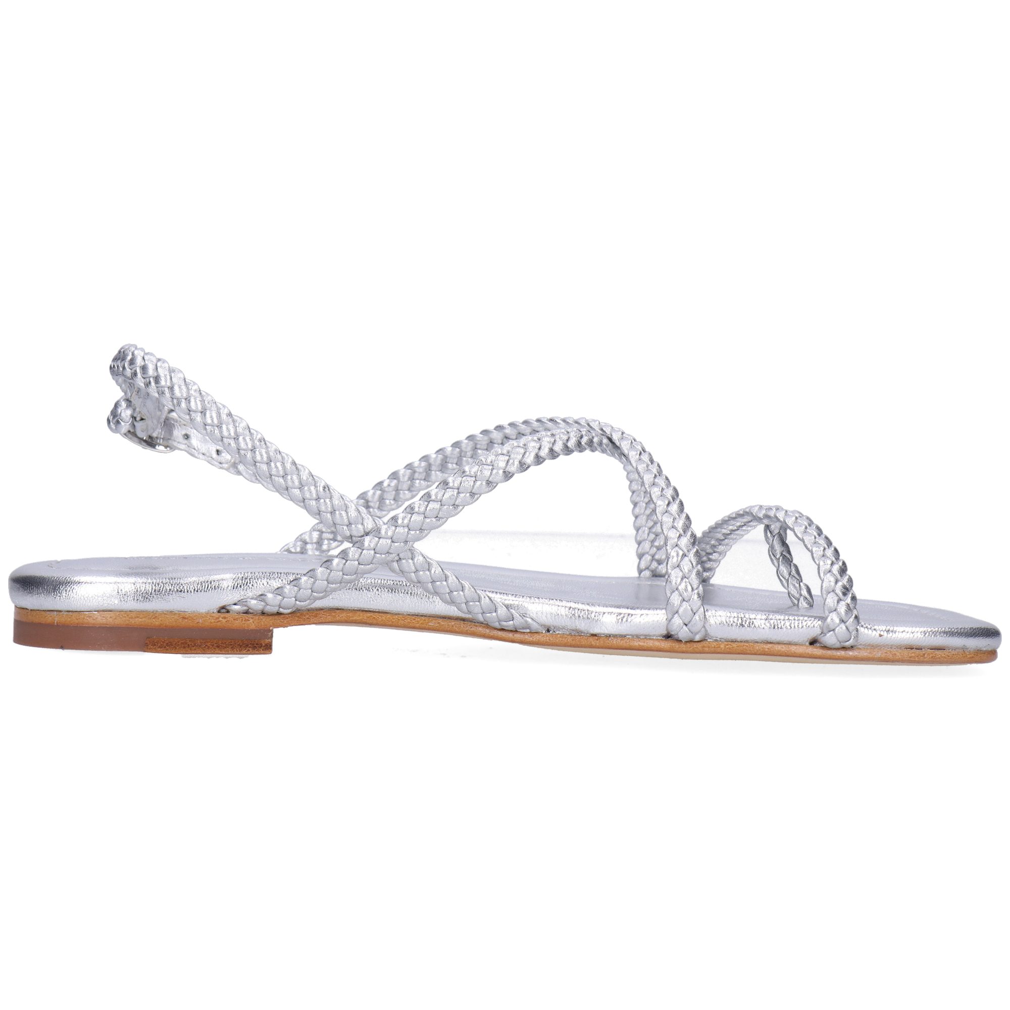 Melvin & Hamilton Kinsley 1 Leder-Sandalen für Damen Sandale Flache Absätze, Echtes Leder, Von Hand geflochten