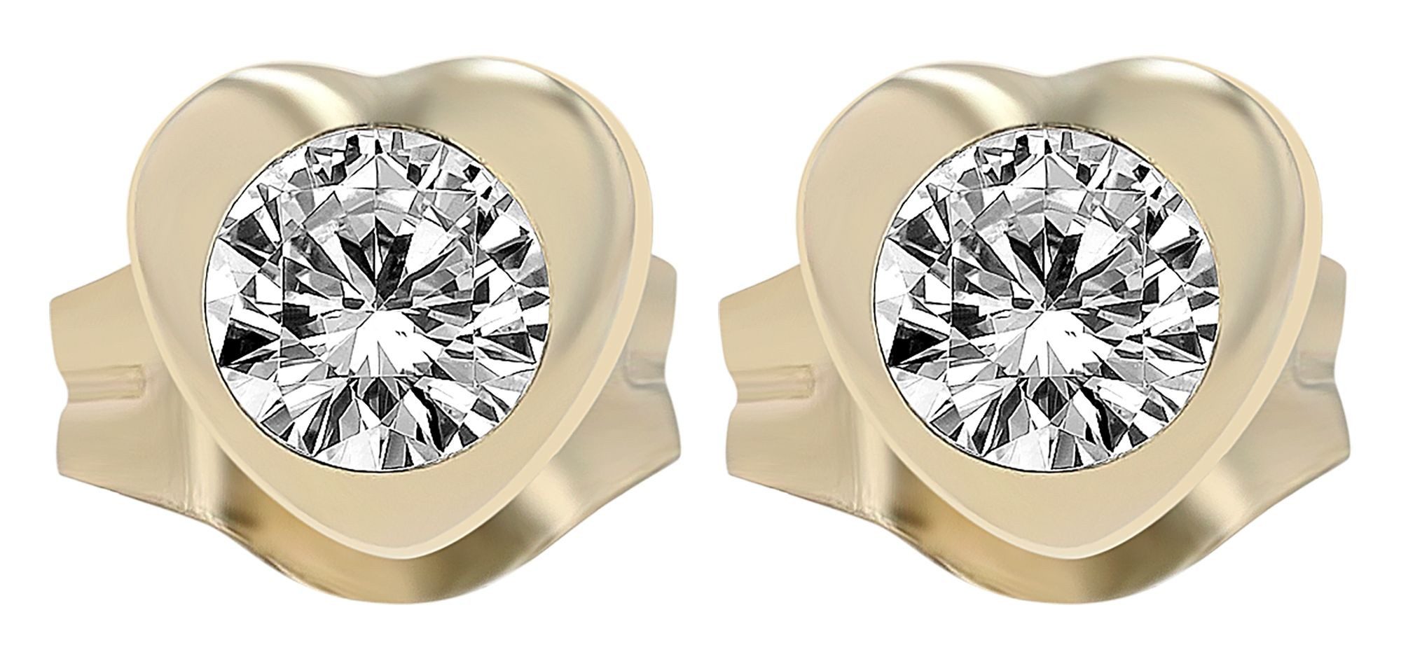 Adelia´s Paar Ohrhänger 333 Gelbgold Ohrringe Ohrstecker, goldfarben