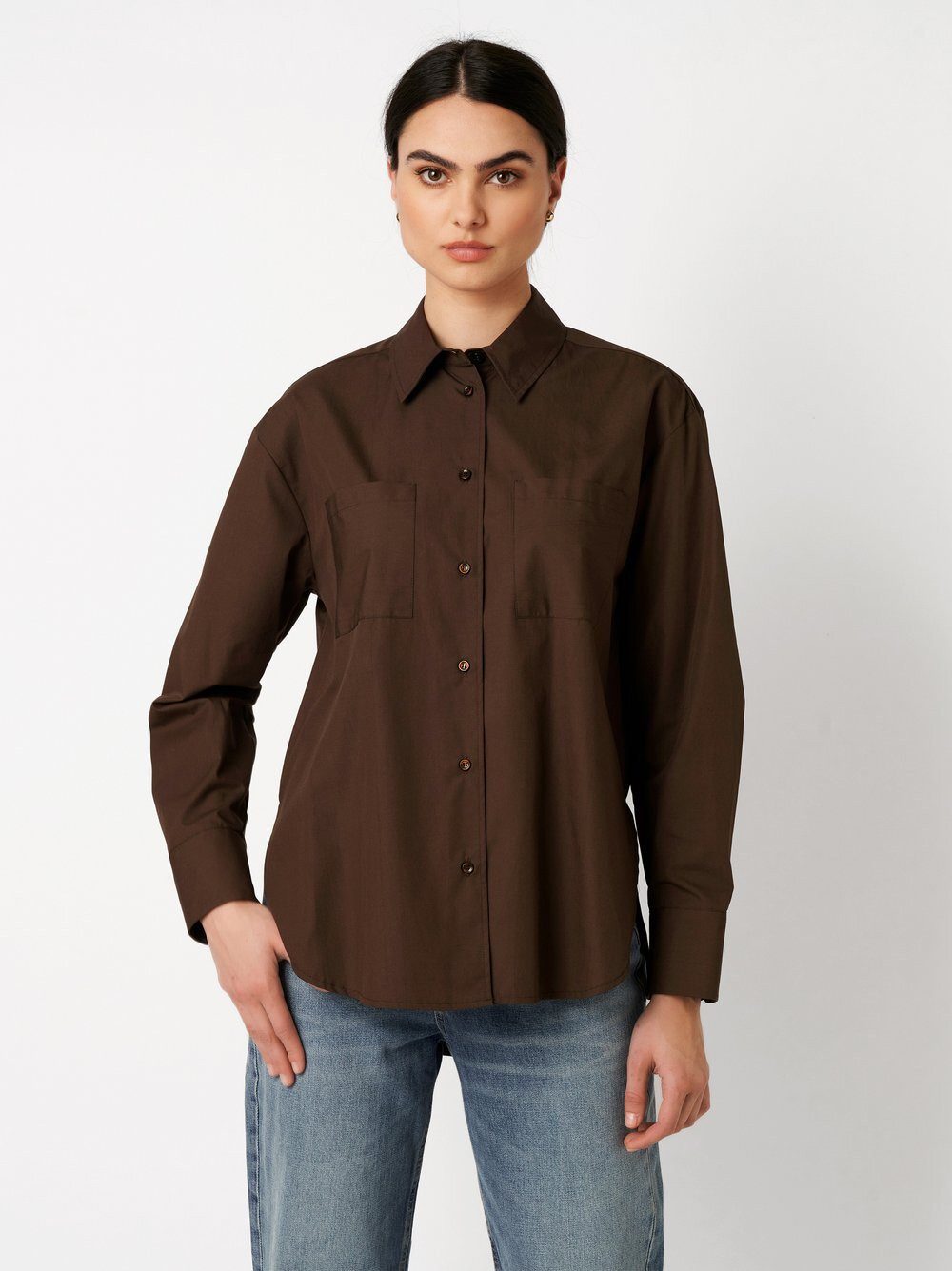 DESOTO Klassische Bluse Finja mit Hemdblusenkragen