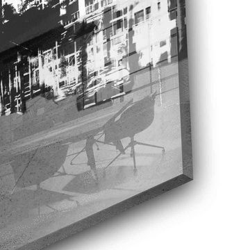 DOTCOMCANVAS® Acrylglasbild Vintage Miami - Acrylglas, Vintage Miami Acrylglasbild quadratisch square schwarz weiß