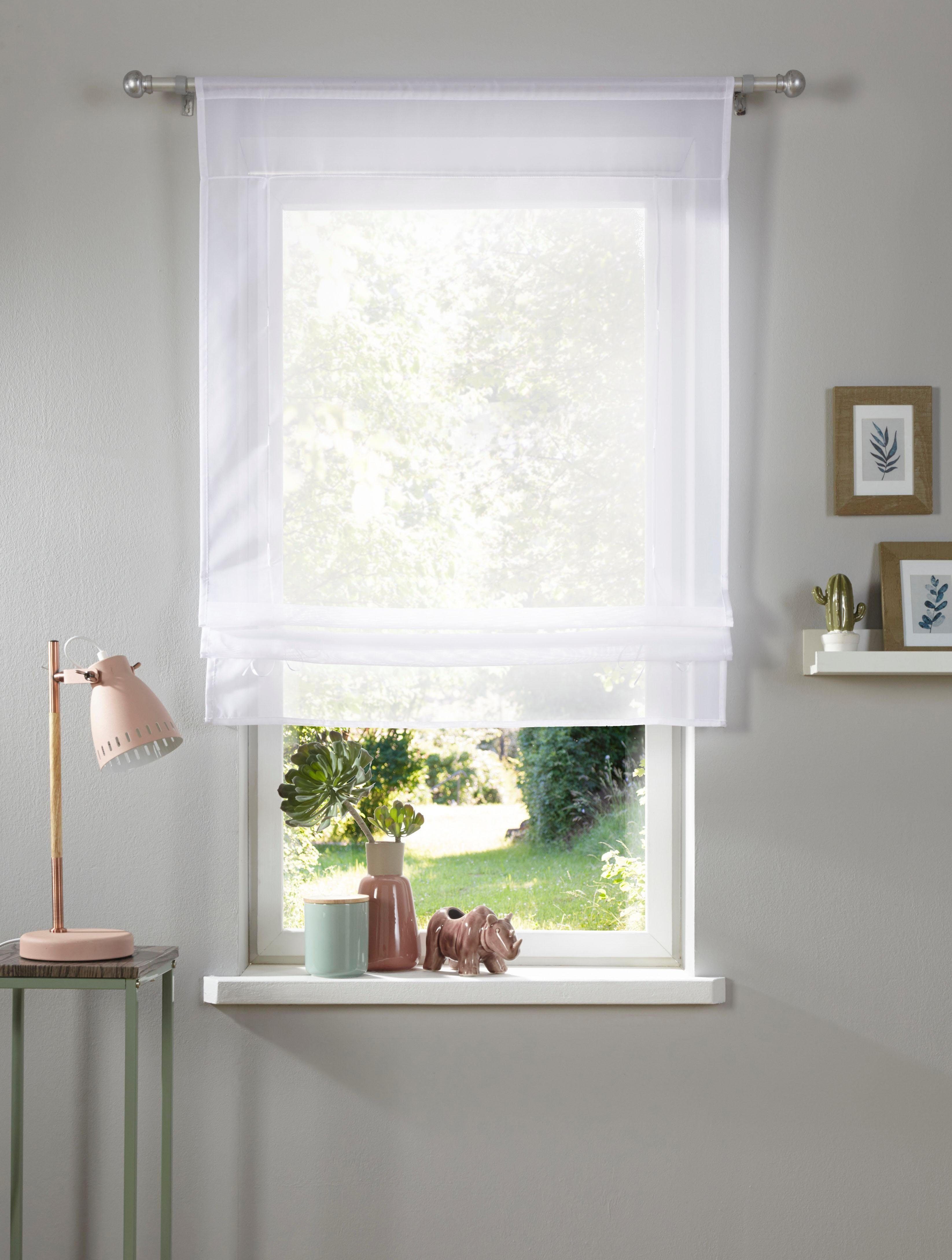 my home Bändchenrollo Xana, mit Stangendurchzug, Bändchenrollo, Raffung mit günstig online kaufen