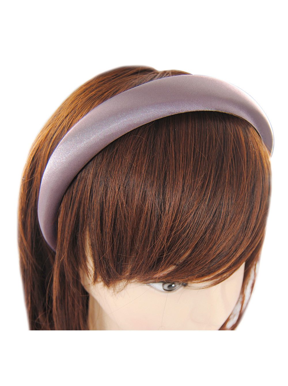 axy Haarreif Haarreif aus gepolstertem Seidenstoff in eleganten festlichen Farben, Vintage Damen Haarreifen Karneval Fasching Oktoberfest Brautjungfer