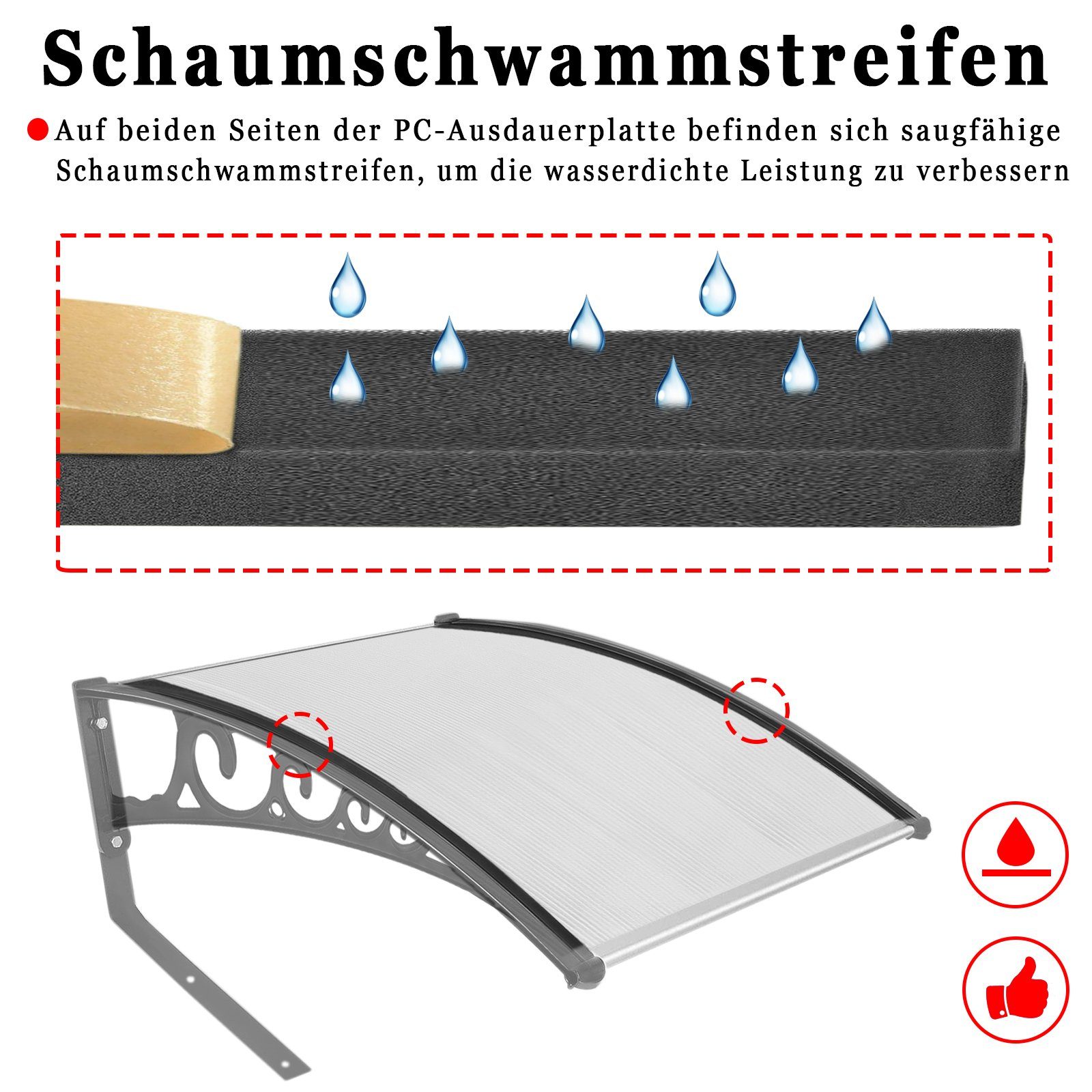 AUFUN Mähroboter-Garage Dach Carport, (...