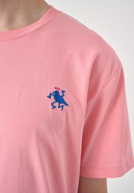 Cleptomanicx T-Shirt Dance Gull mit toller Stickerei auf der Brust