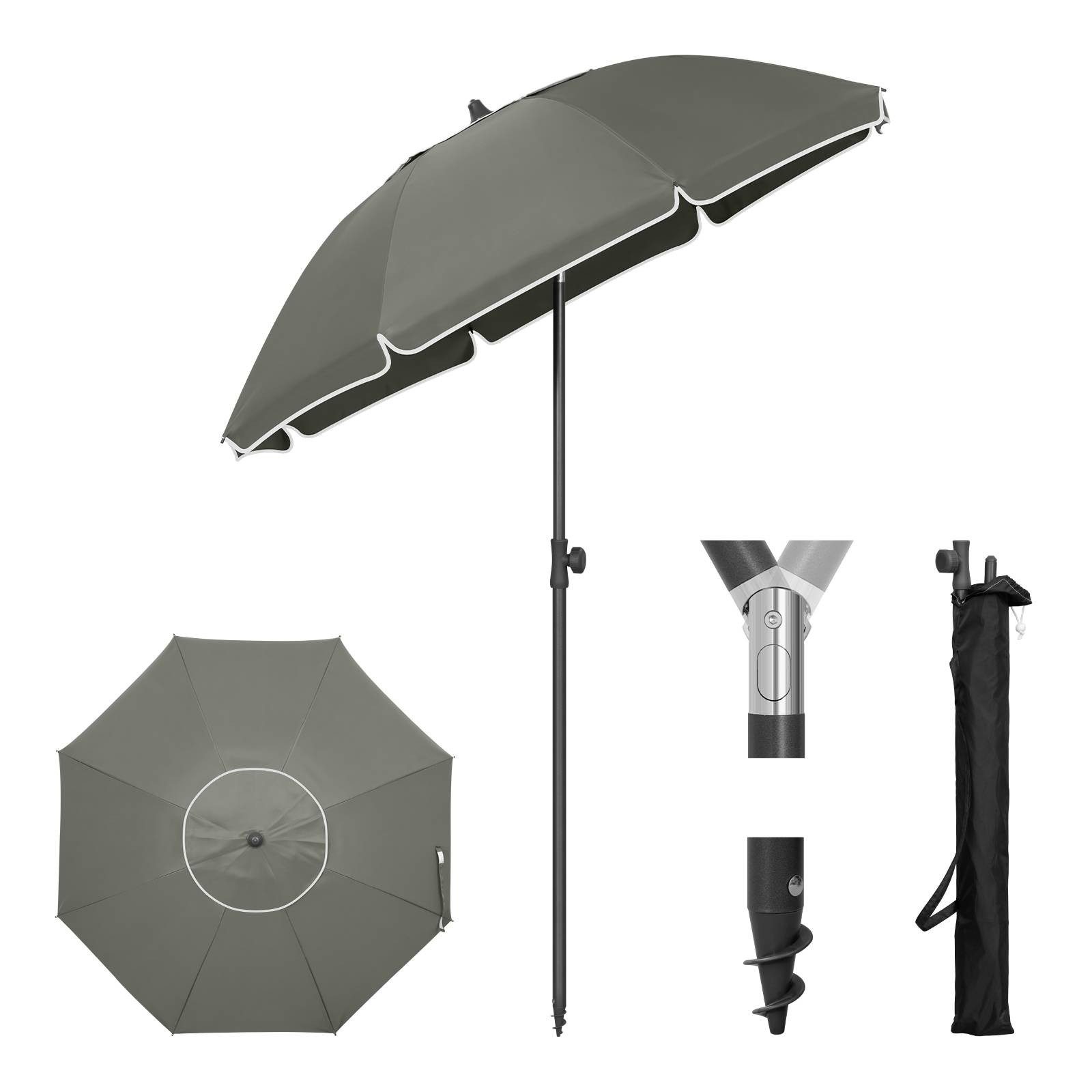 EUGAD Sonnenschirm, Sonnenschutz UV 50+, mit günstig online kaufen