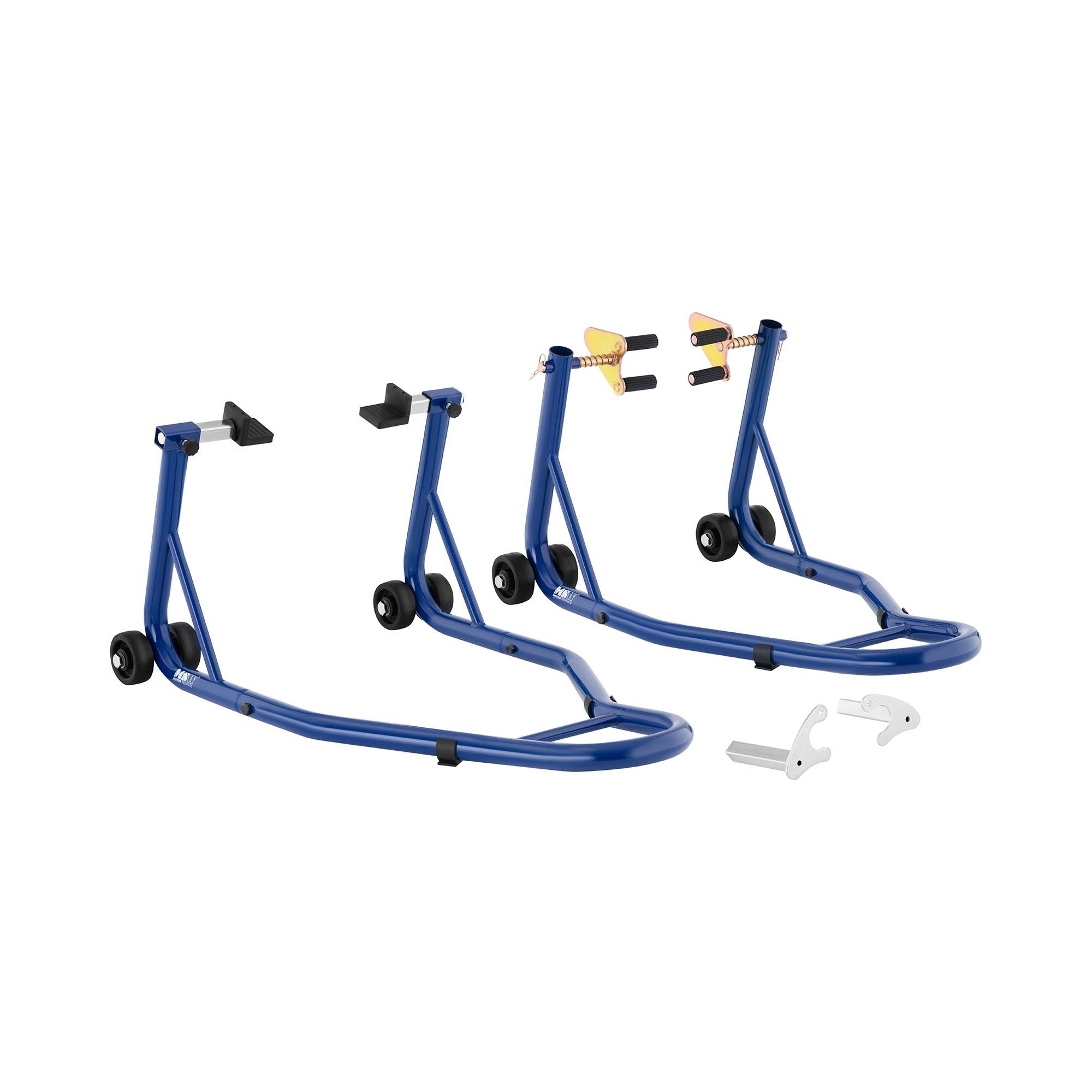 MSW Motorrad-Hauptständer 2 Montageständer Aufbocker Motorradheber Vorder- und Hinterrad 200 kg