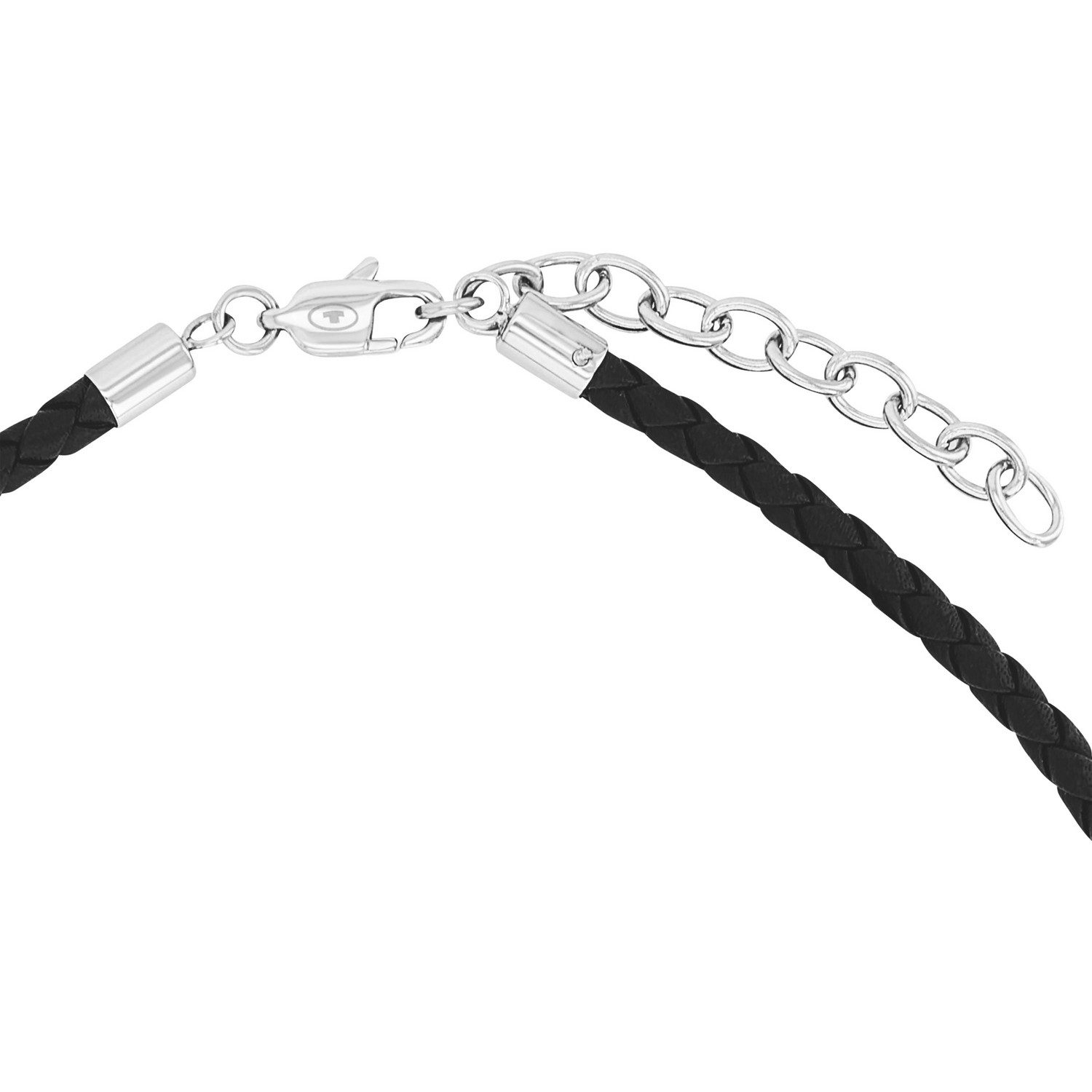 TOM TAILOR Kette mit Anhänger Schmuck Geschenk Edelstahl Leder Kautschuk – Bild 2 von 3