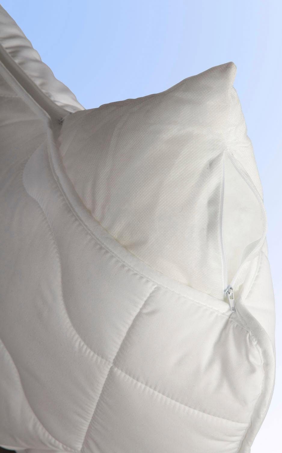 Jekatex Nackenstützkissen Kissen Basic, Füllung: Microfaser, Bezug: Polyester, Rückenschläfer, Seitenschläfer, Zertifiziert durch die Aktion gesunder Rücken (AGR) e.V.